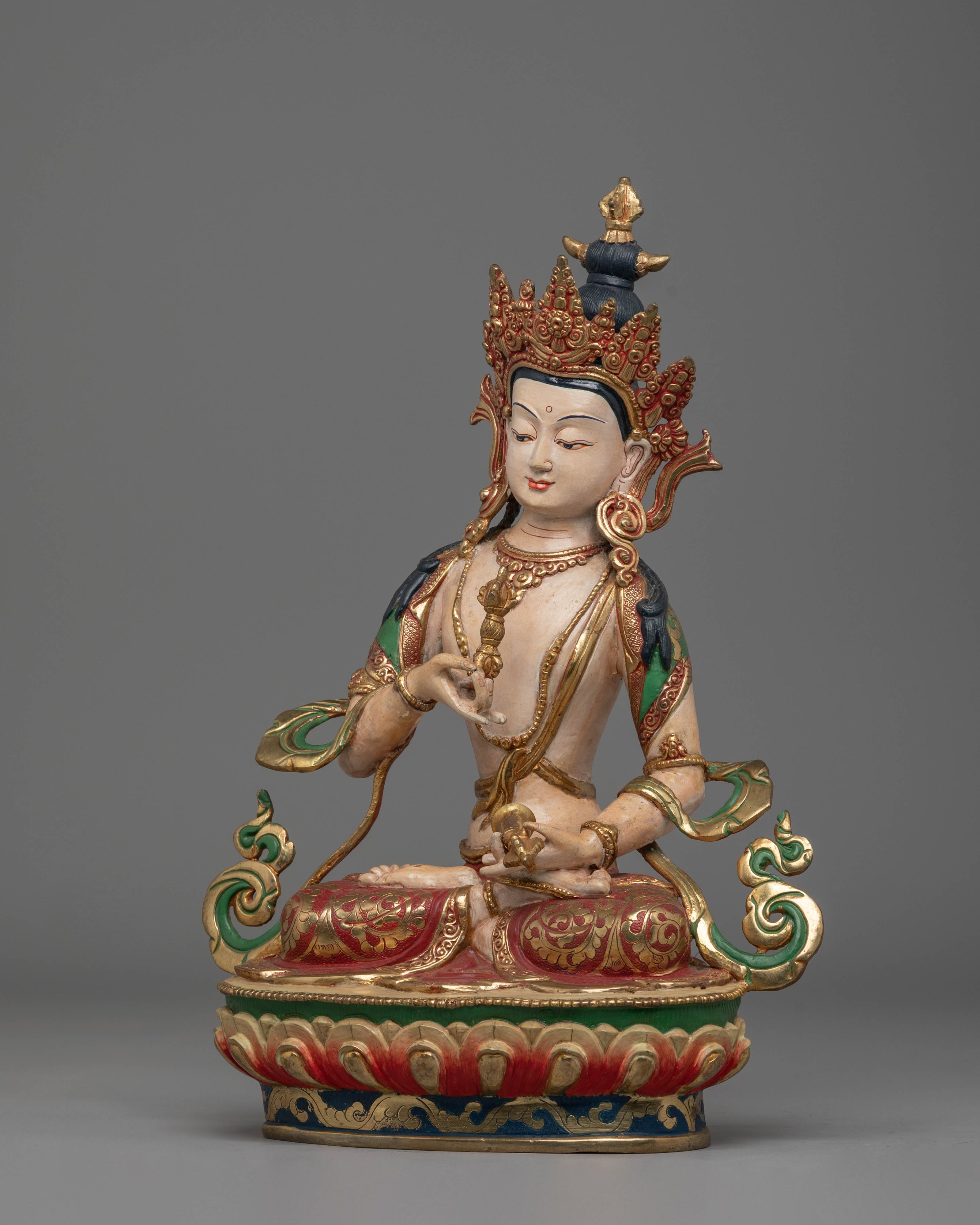 Sacred Handcrafted Figurine of Vajrasattva | Symbol of Purity