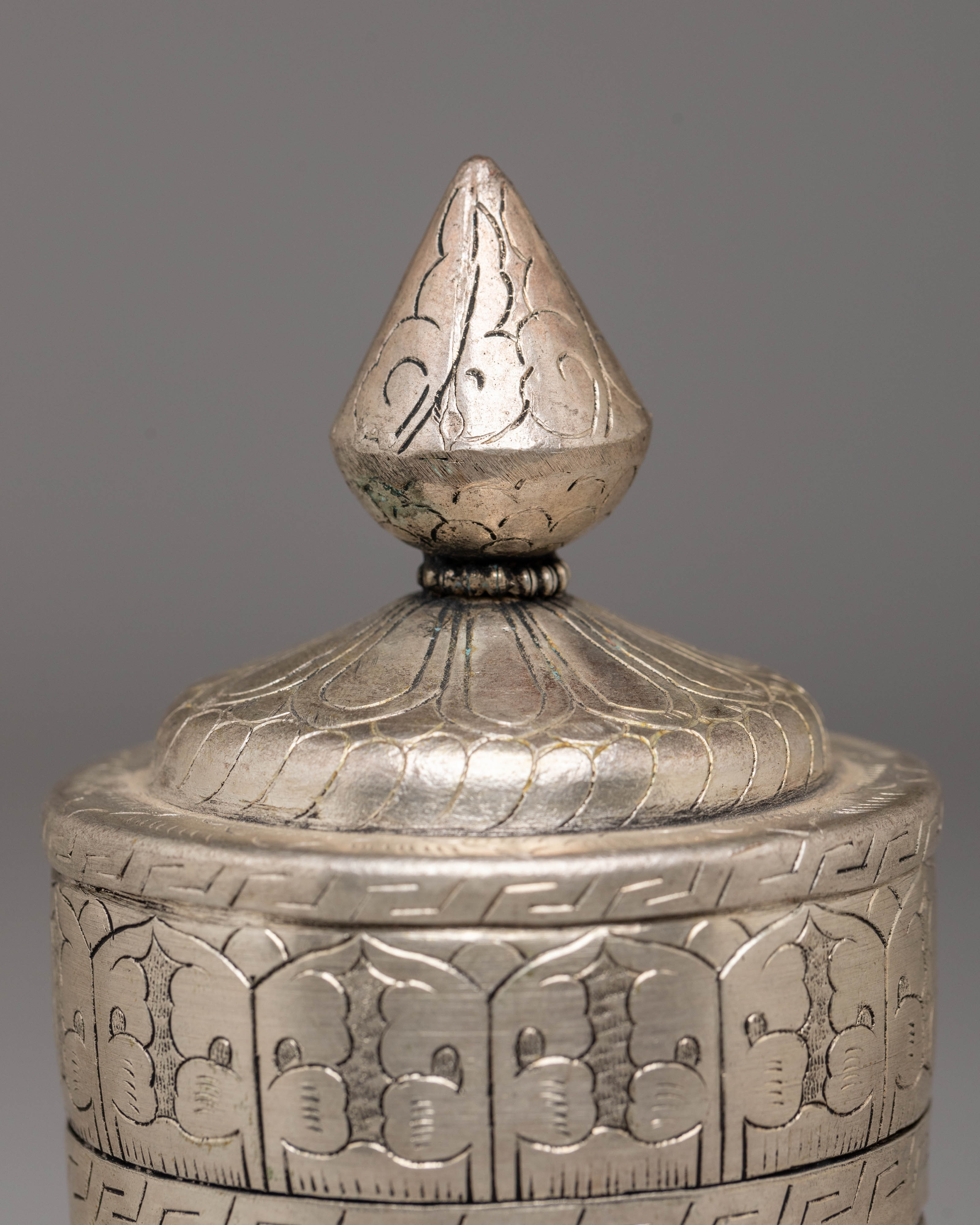 Decorative Tibetan Rice Offering Pot | Perfect for Rituals and Sacred Decor