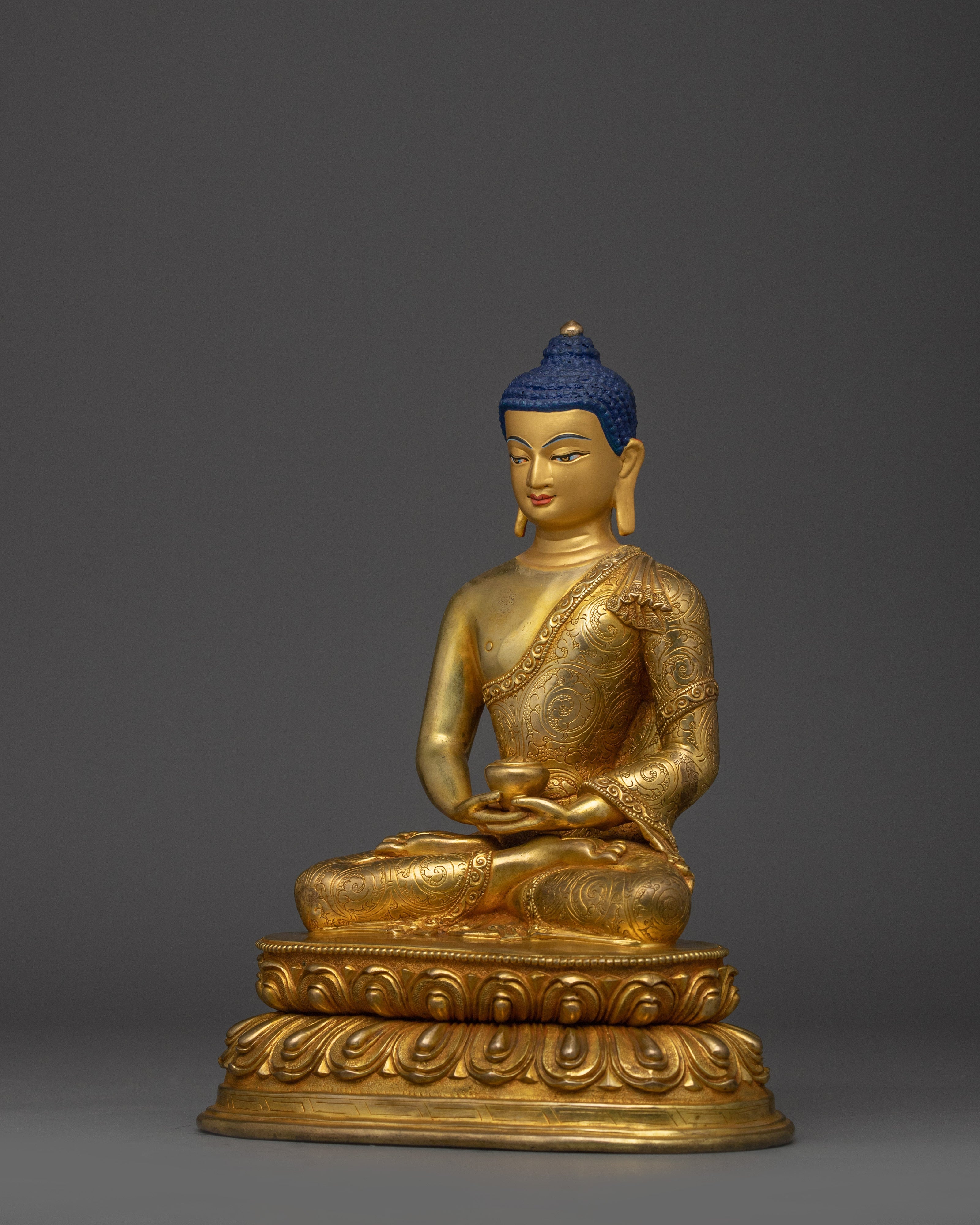 Buddha of Eternal Life Amitabha | Copper Body Sculpture