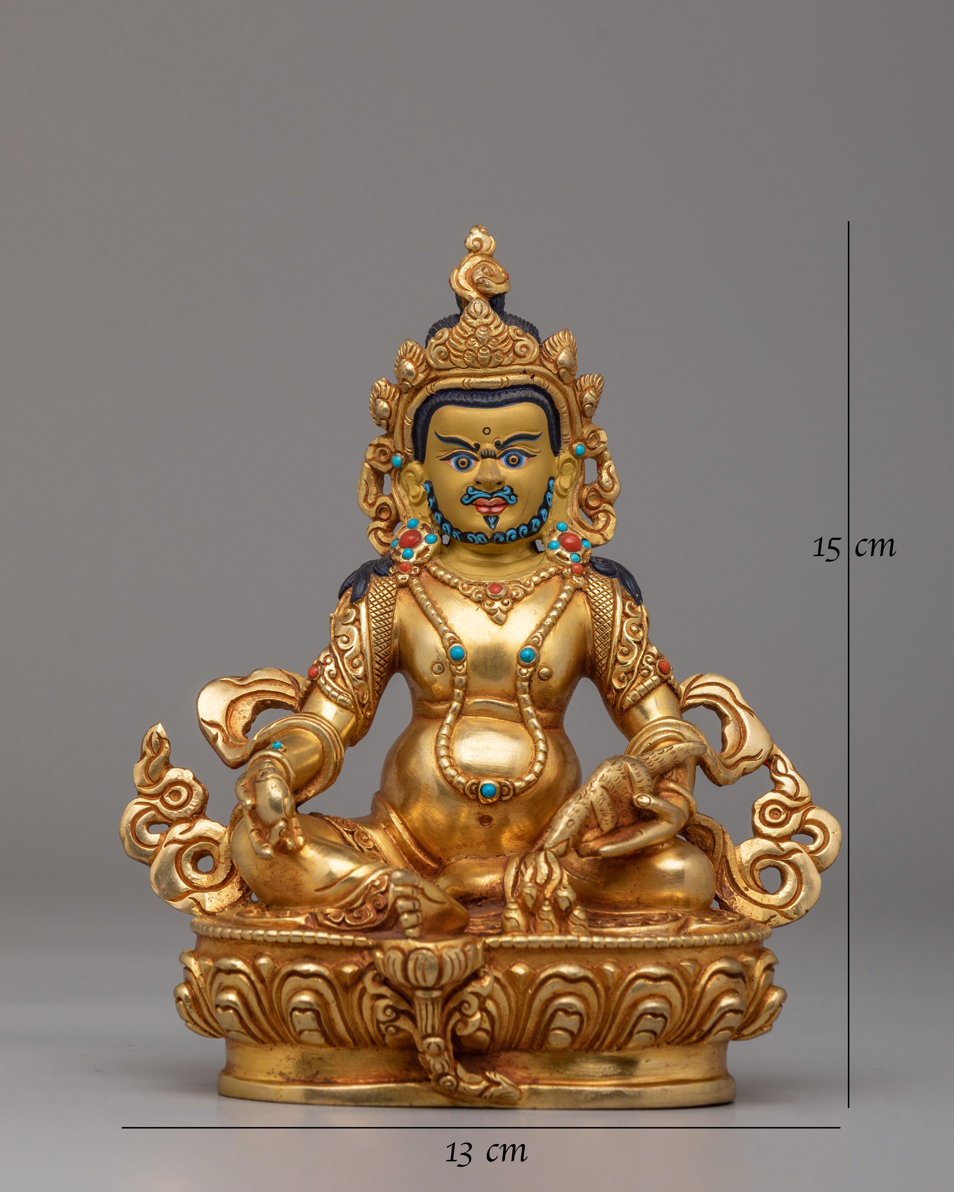 Himalayan Dzambhala Deity Statue | Tibetan God of Wealth & Prosperity