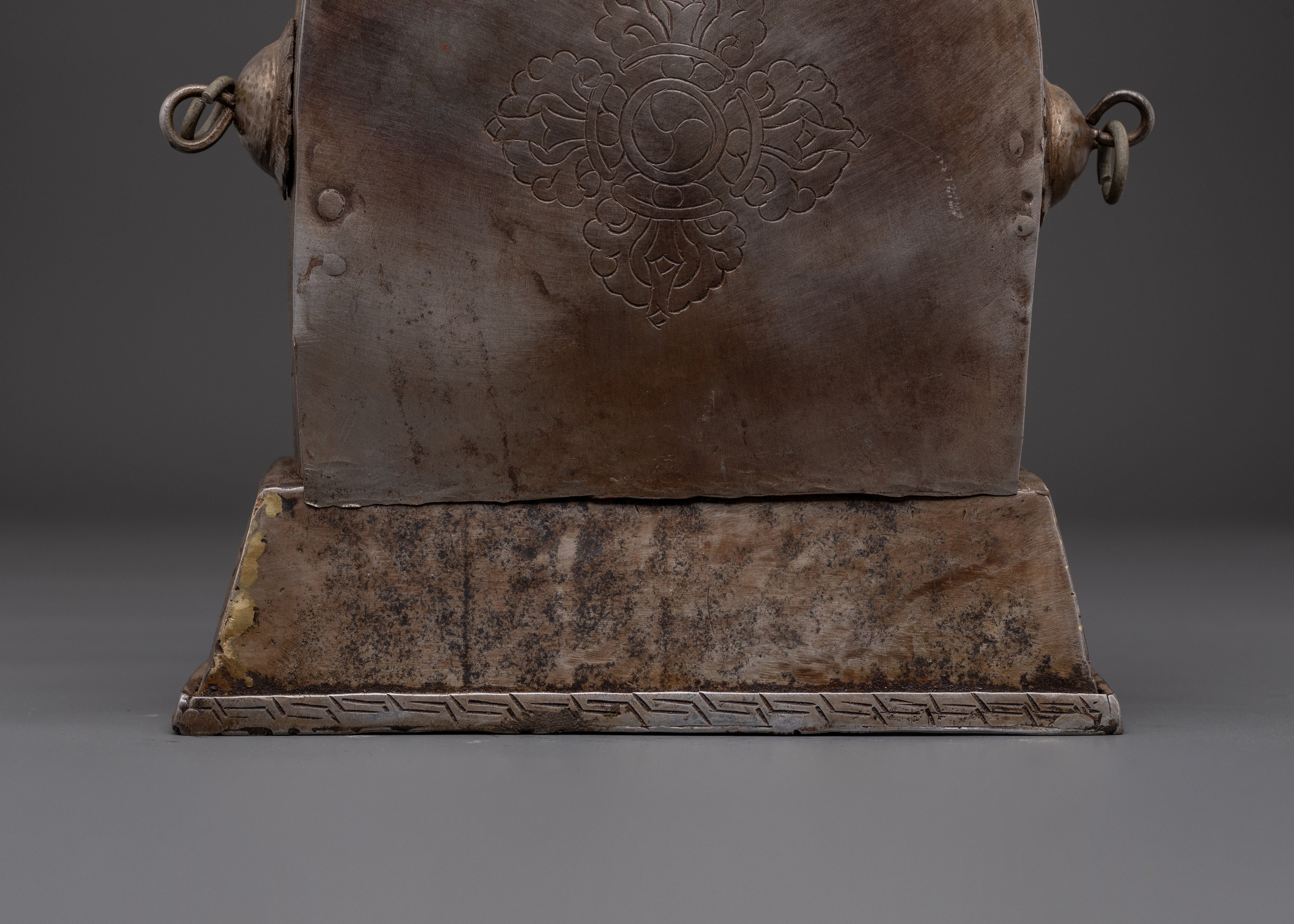 Handcrafted Religious Ghau Box | Tibetan Copper Altar Box for Meditation