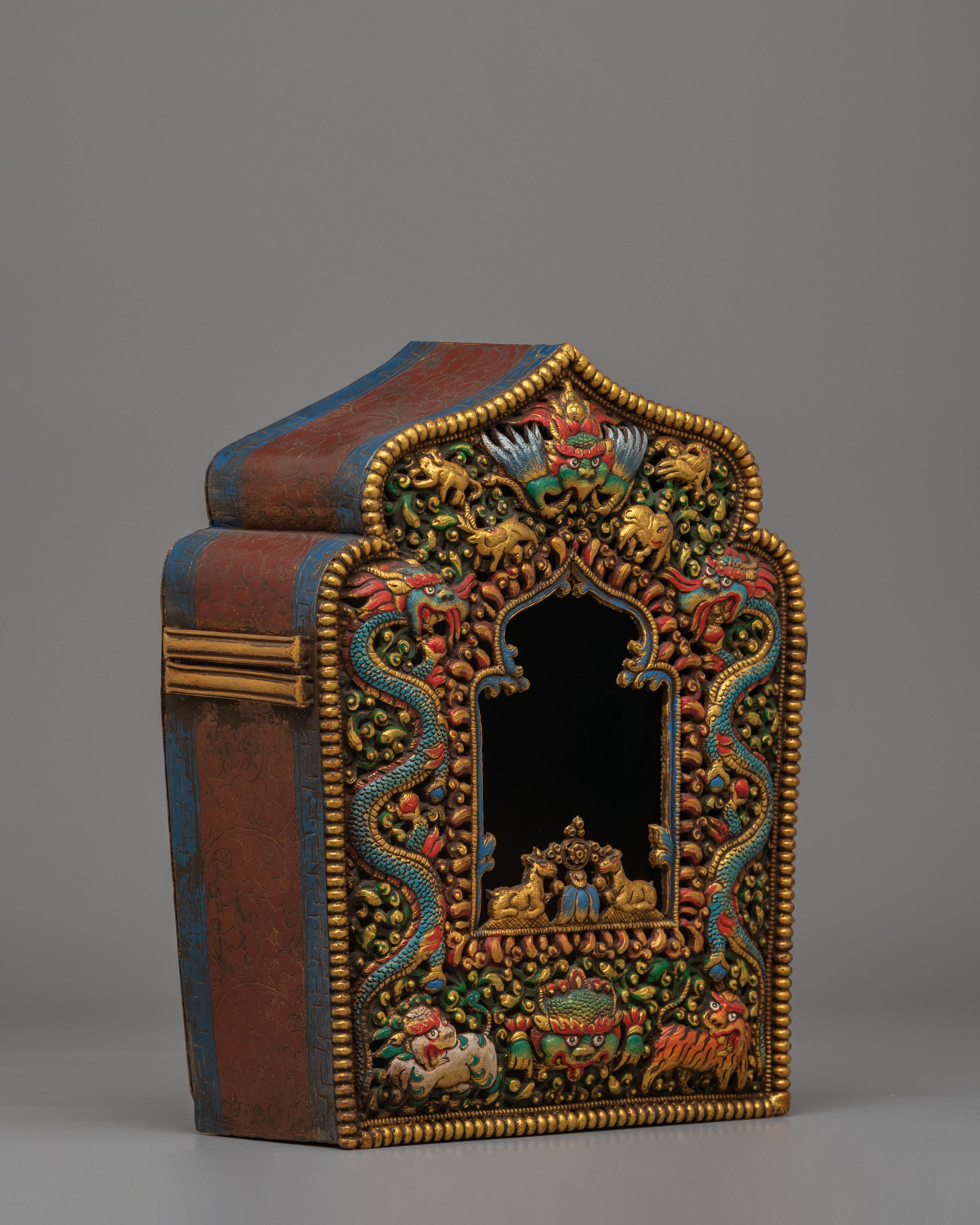 Handcrafted Ghau Box for Buddhist Ritual | Meditation Box