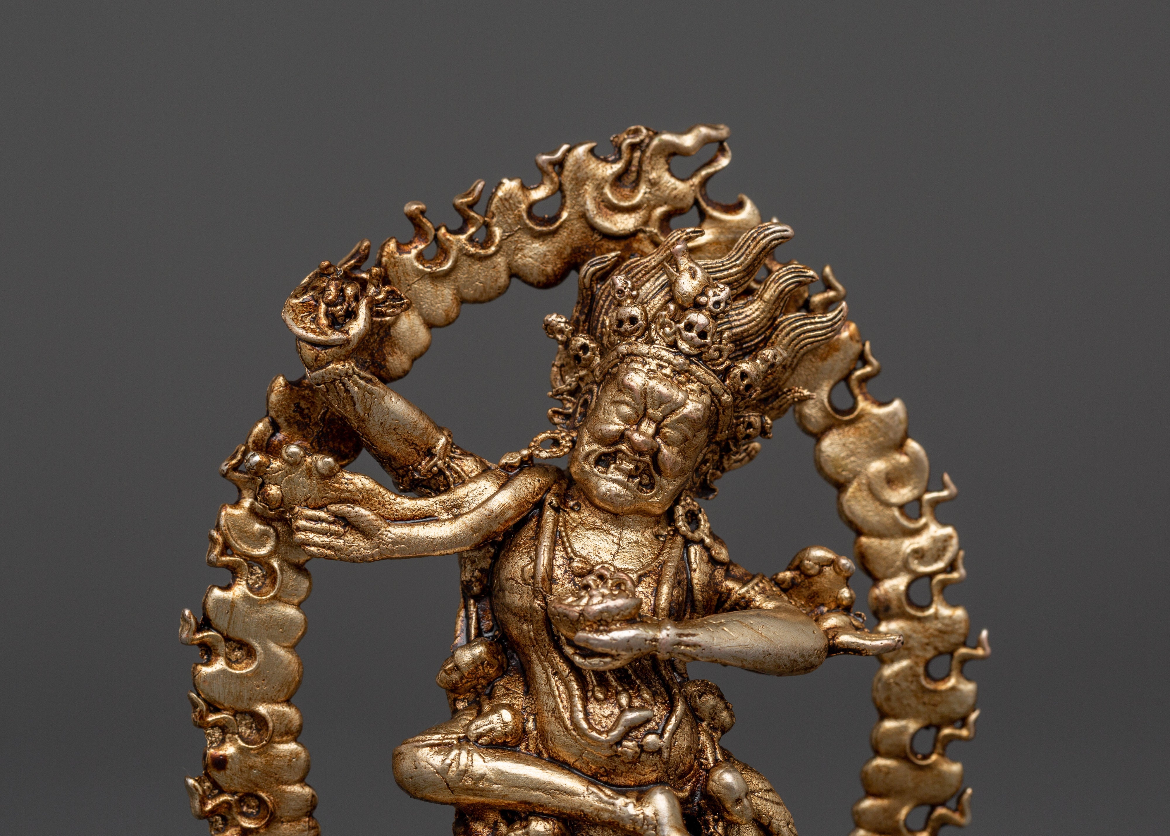 Troma Nagmo Wrathful Dakini Statue | Tibetan Wisdom Deity for Cho Practice, Altar & Ritual