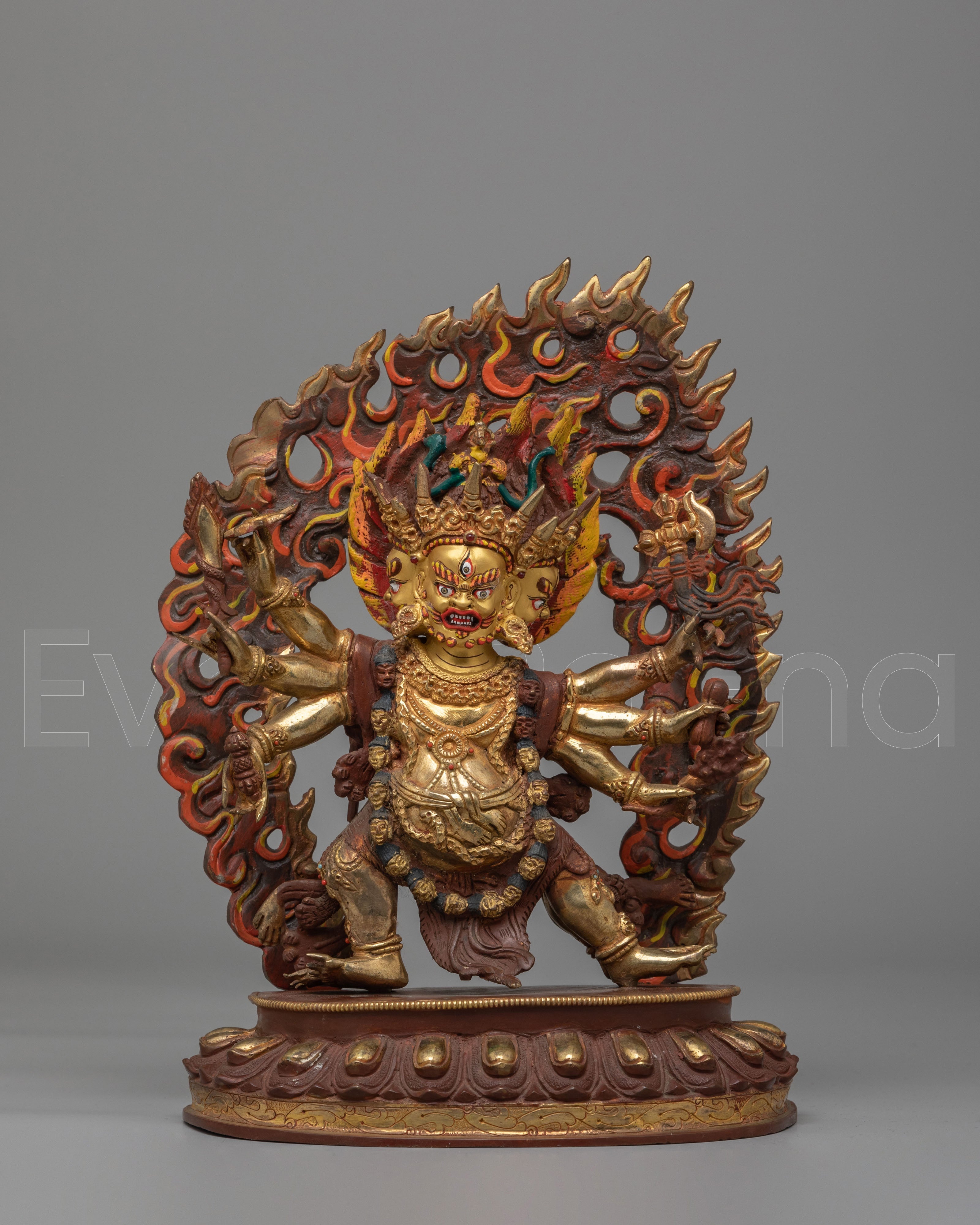 Spiritual Handcrafted Mahakala Deity Statue