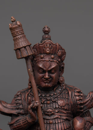 Oxidized Copper Namtoshe Statue | Buddhist Guardian Deity Sculpture