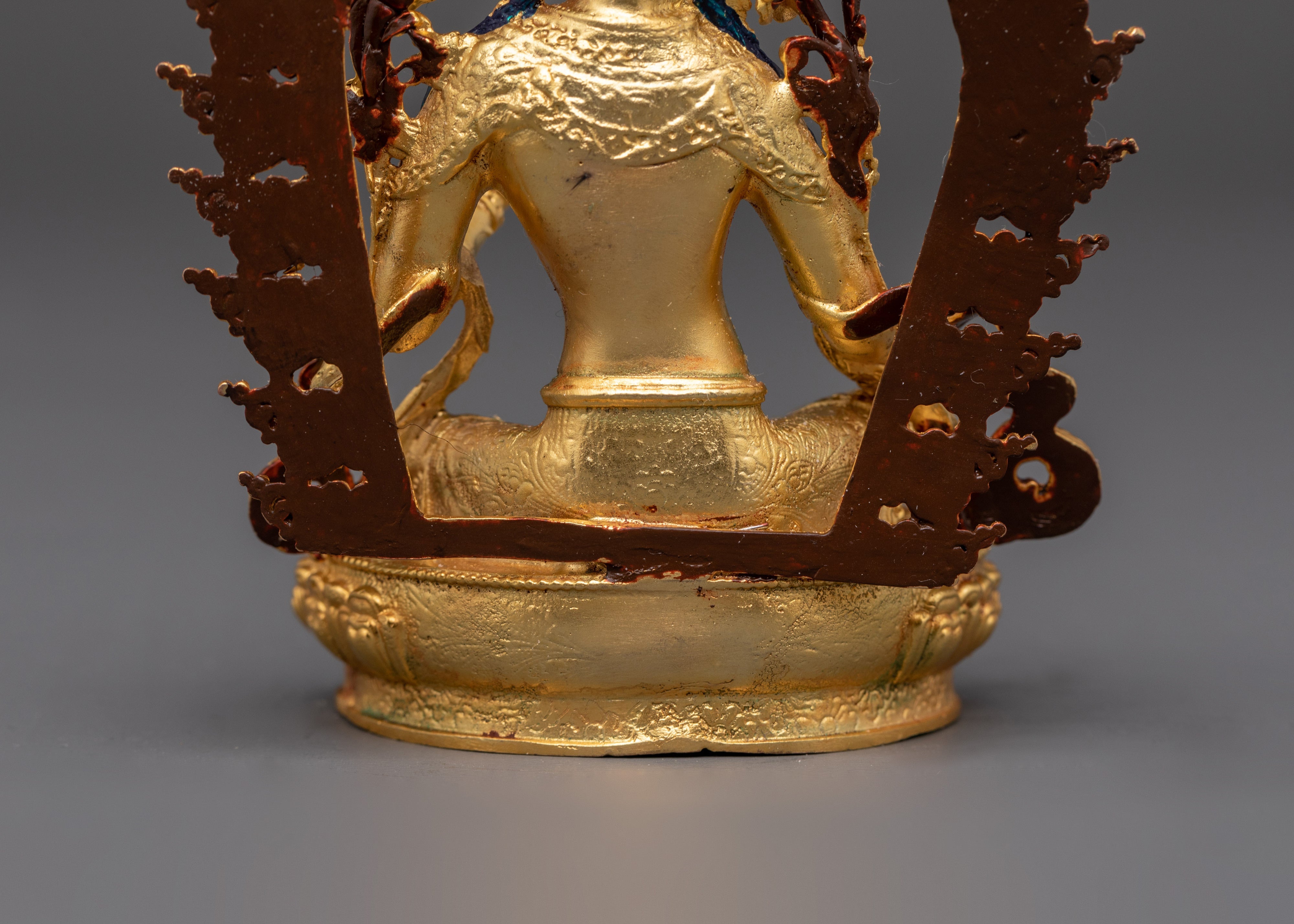Handcrafted Sacred Shyama Tara Sculpture | Compassionate Green Tara Figure