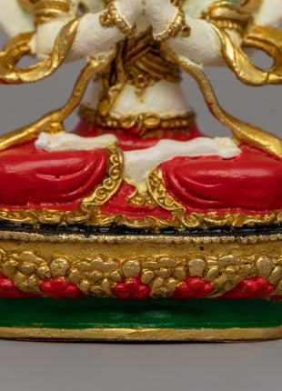 Beautifully handcrafted Chenrezig statue |  Meditation and Altar Decor