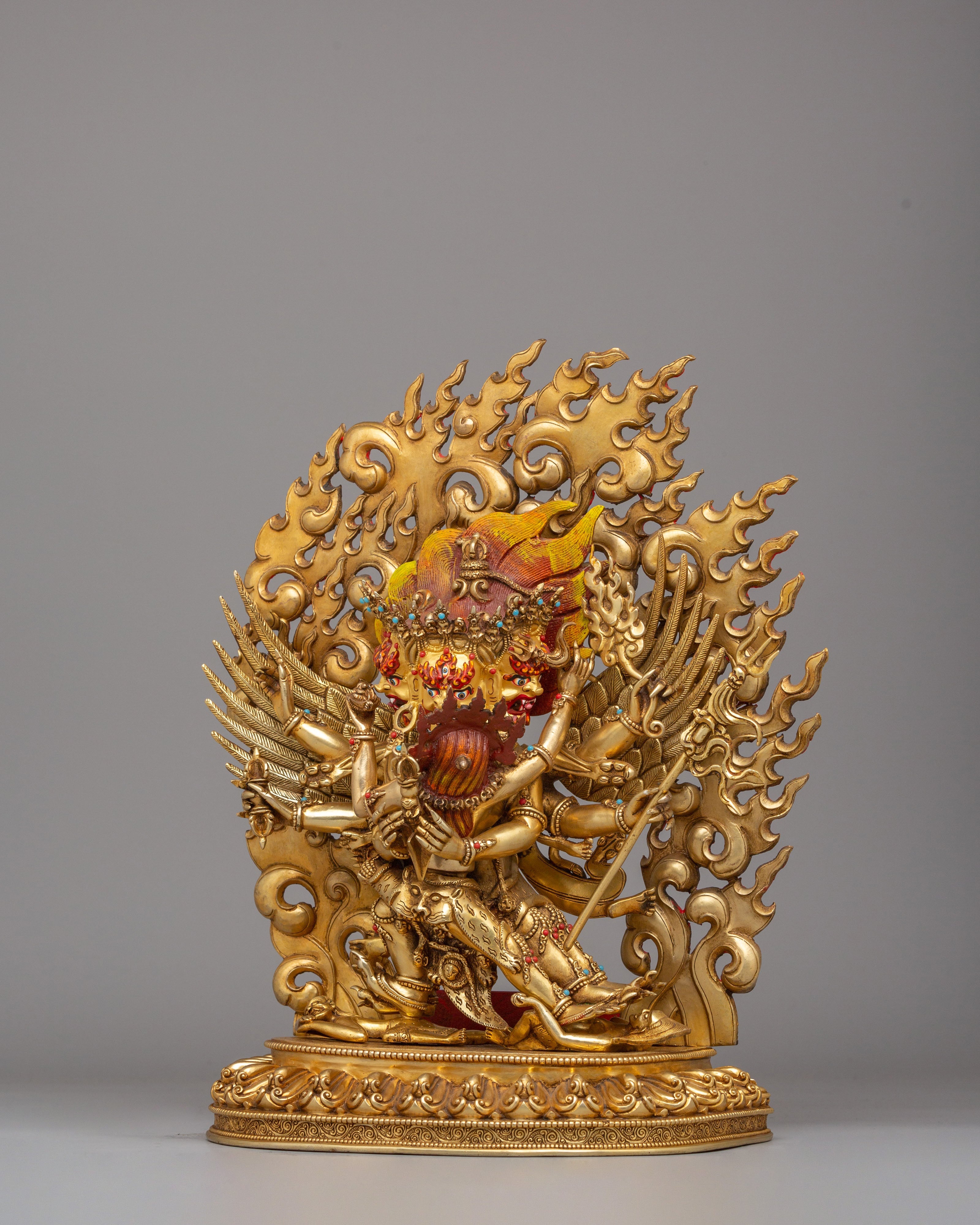 Handmade Altar Vajrakilaya Statue | Wrathful Tibetan Buddhist Deity