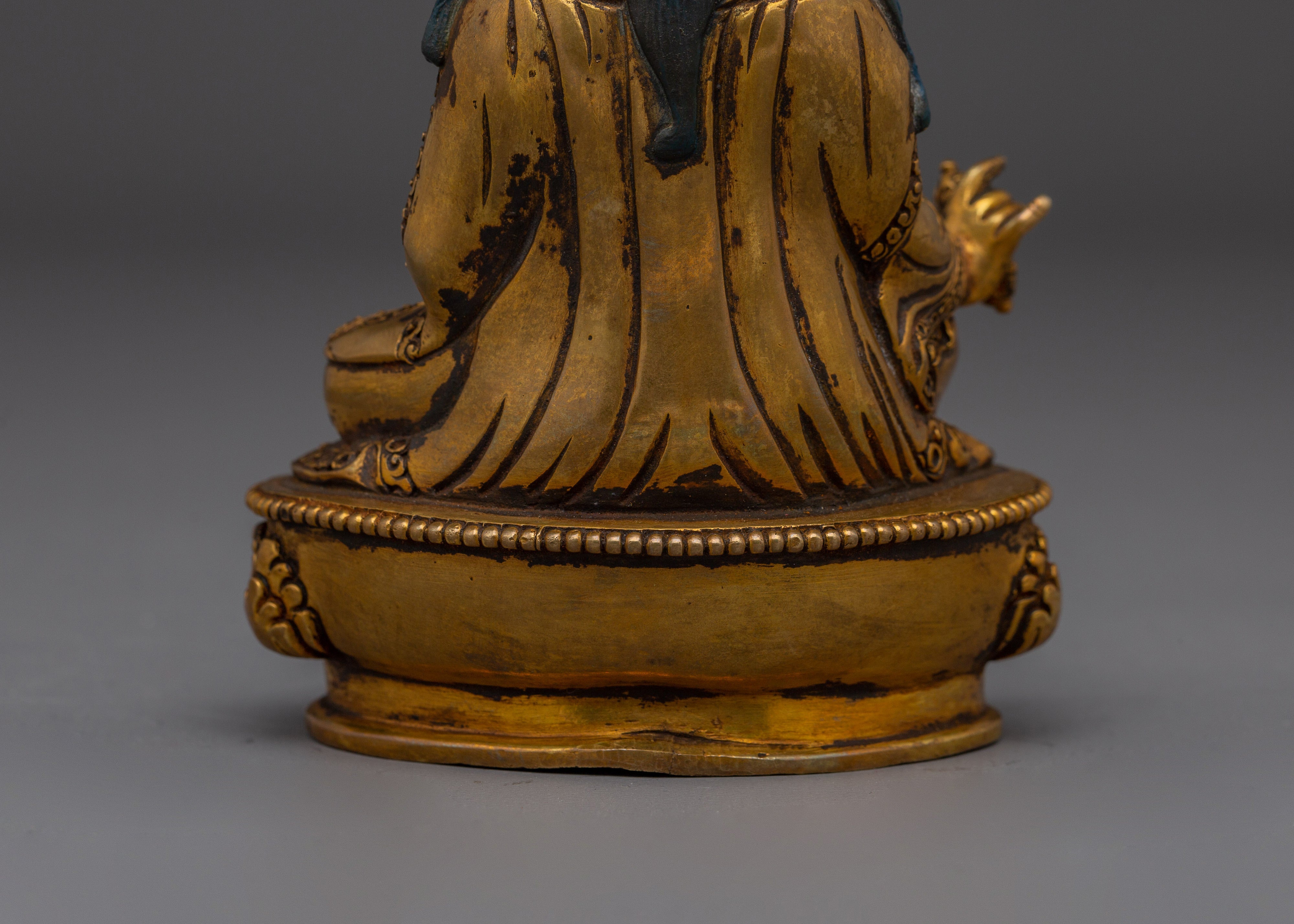 Sacred Meditation Idol Guru Rinpoche Statue | Tibetan Padmasambhava Spiritual Figurine