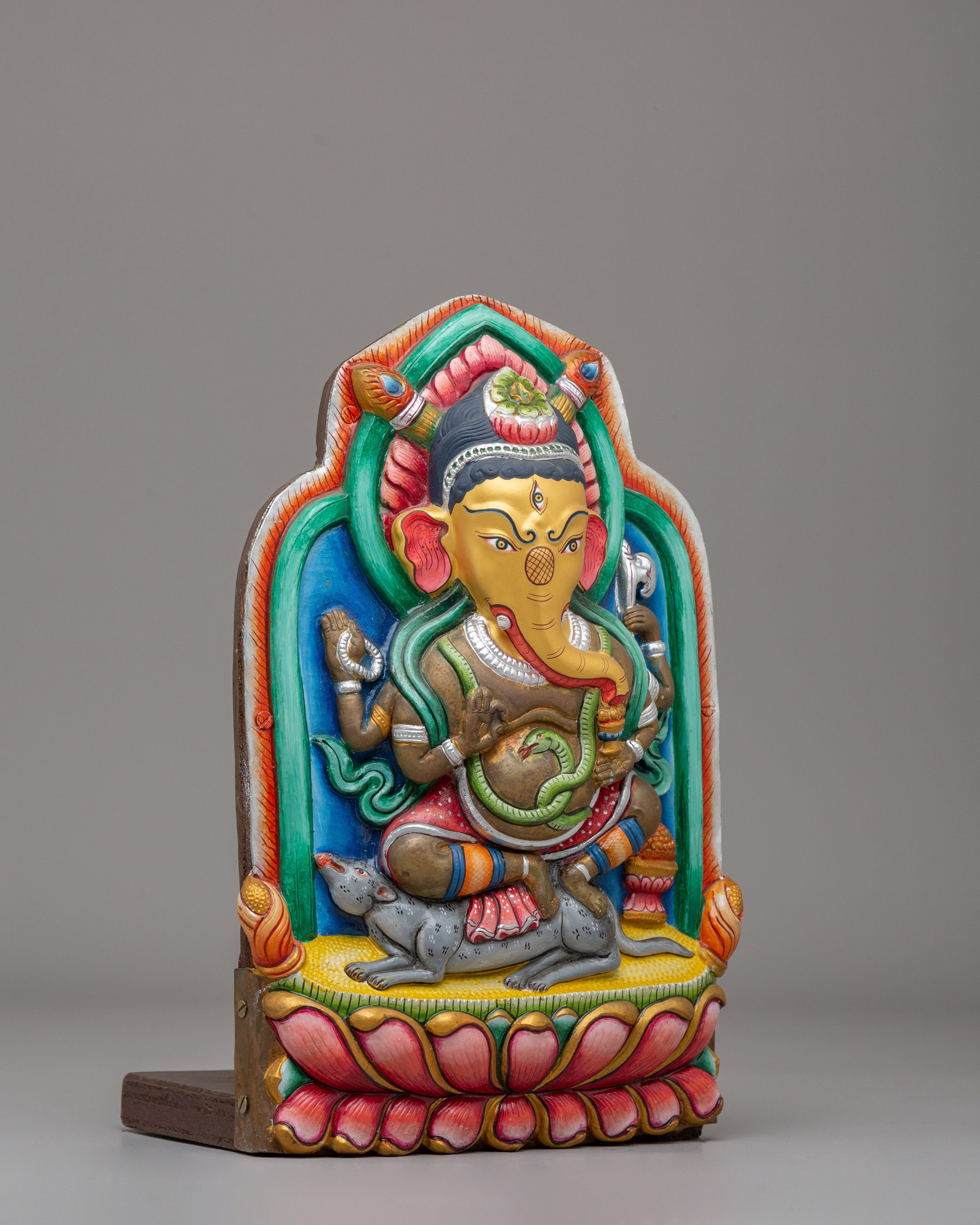 Handmade Ganesh Home Decor Statue | Hindu Elephant God Sculpture