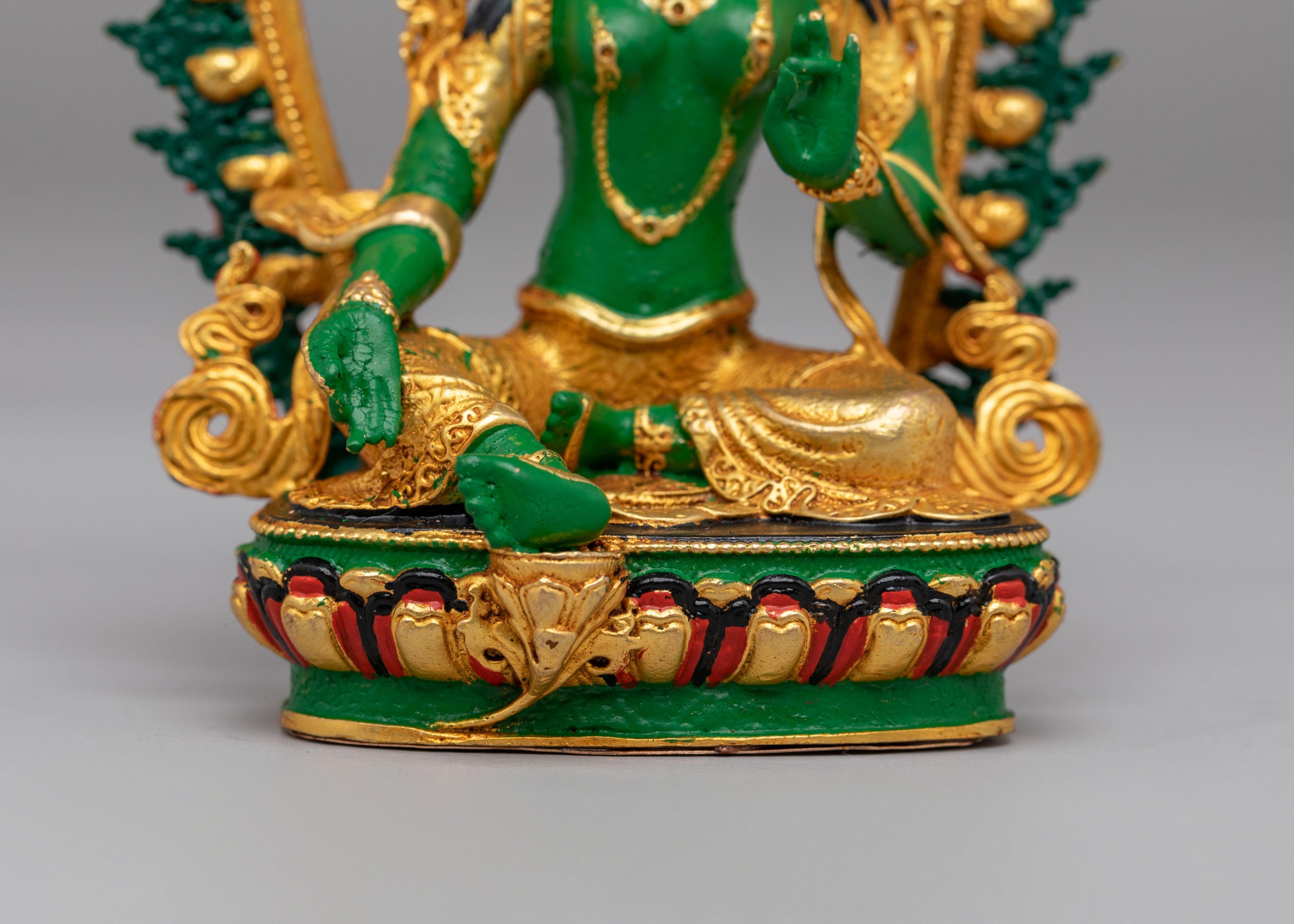 Green Tara Swift Liberator Goddess Statue | Goddess of Compassion