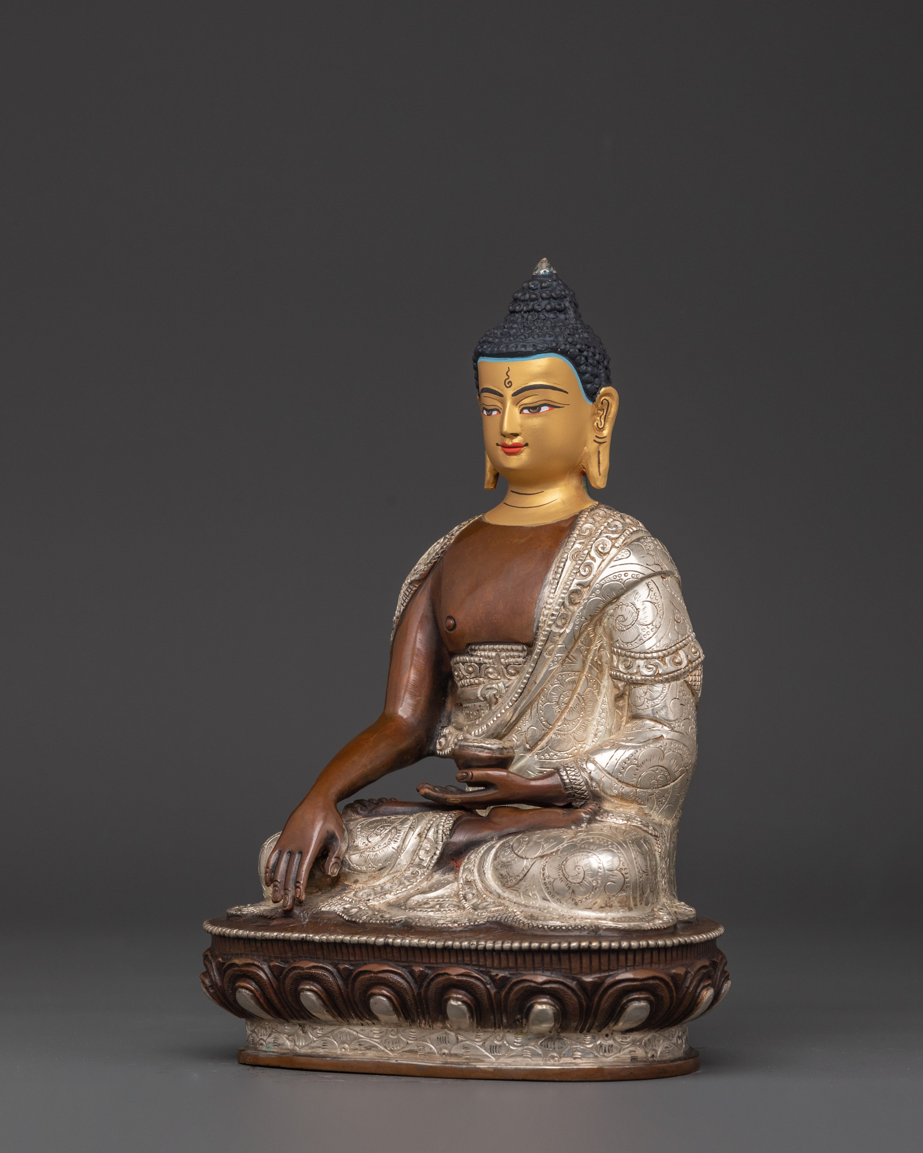 Sacred Buddha Shakyamuni Handcrafted Statue | Himalayan Spiritual Art