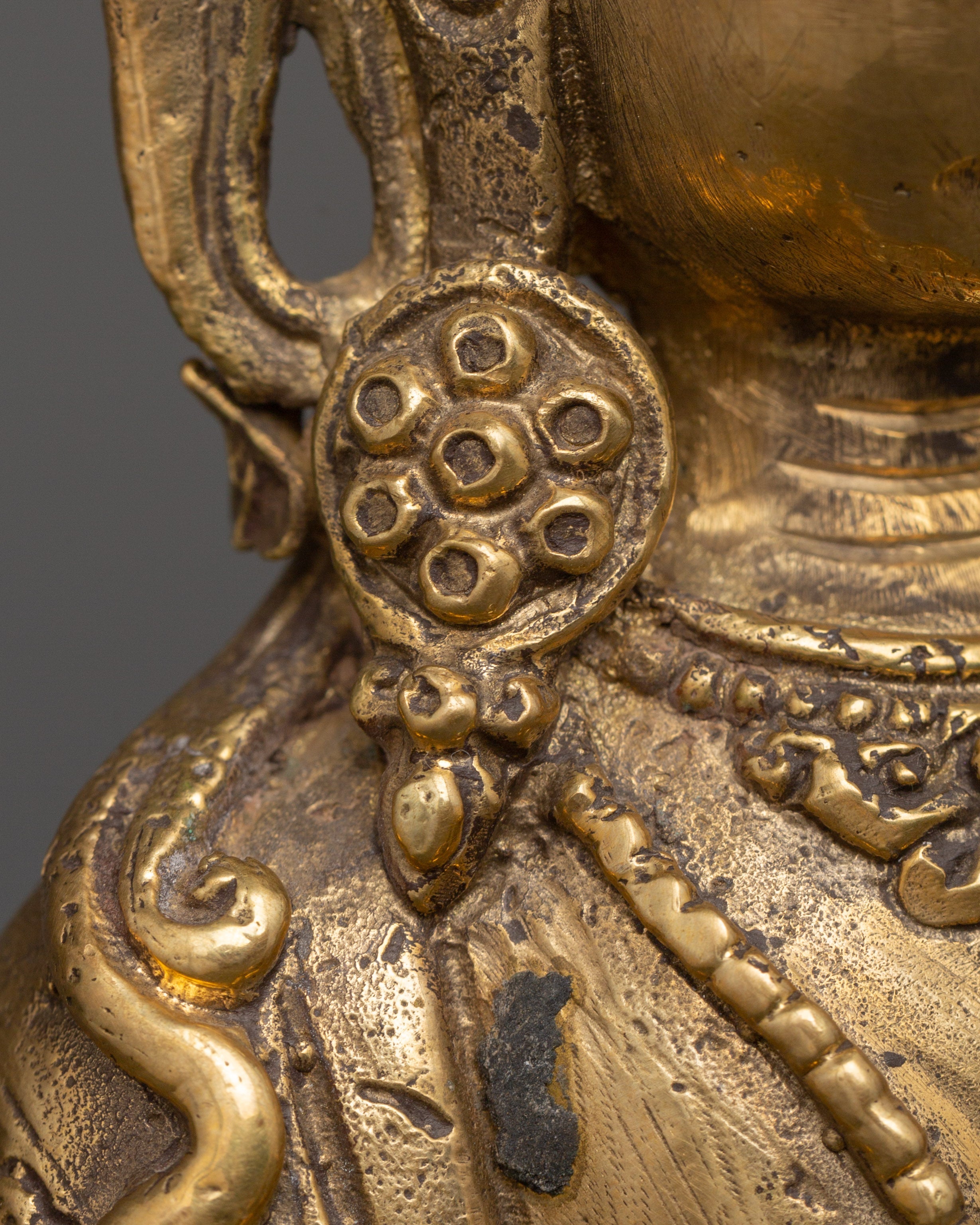 Brass Vajrasattva Sculpture | Handcrafted Buddhist Figurine