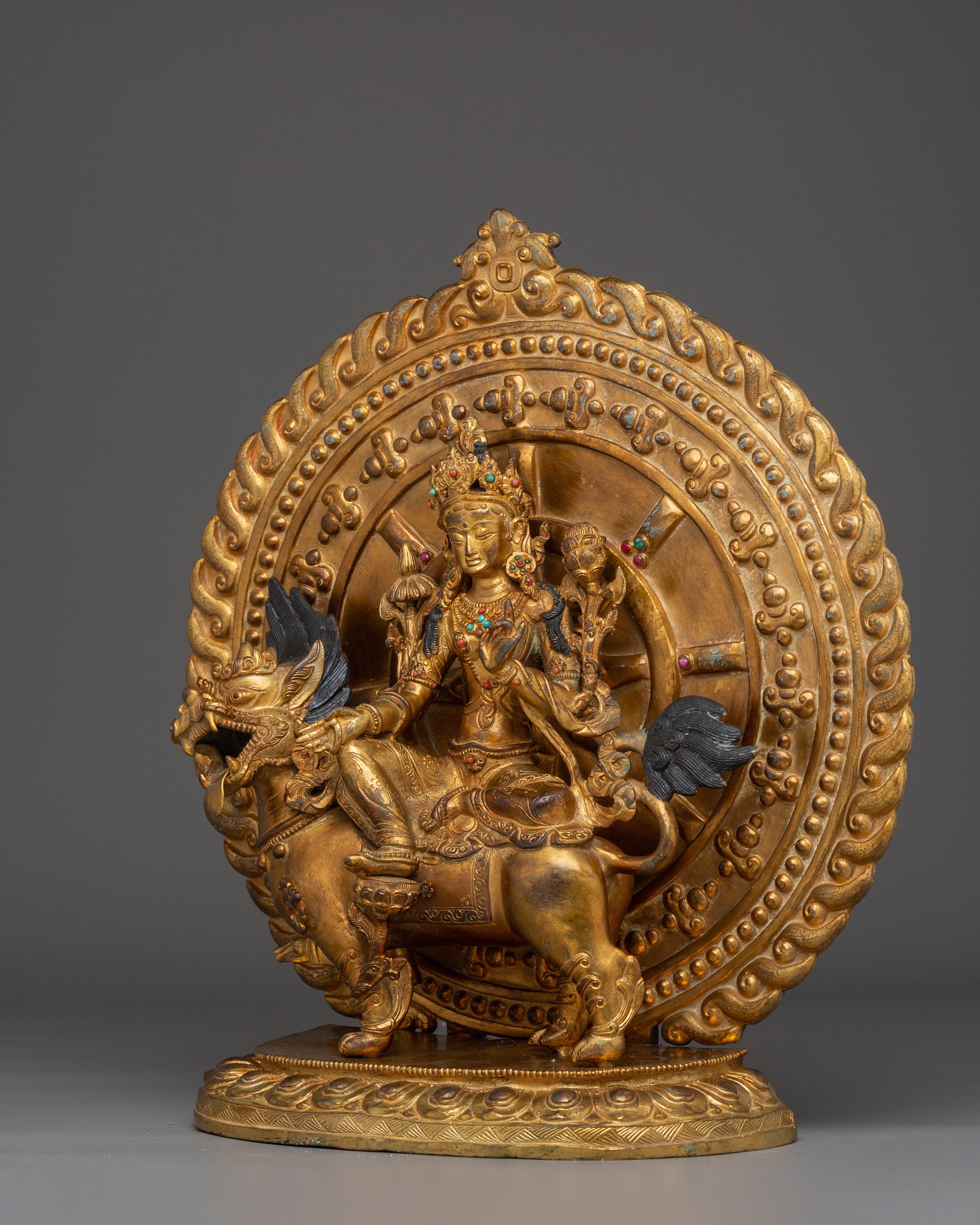 Divine Feminine Green Tara Goddess Sculpture | Symbol of Compassion & Healing Energy