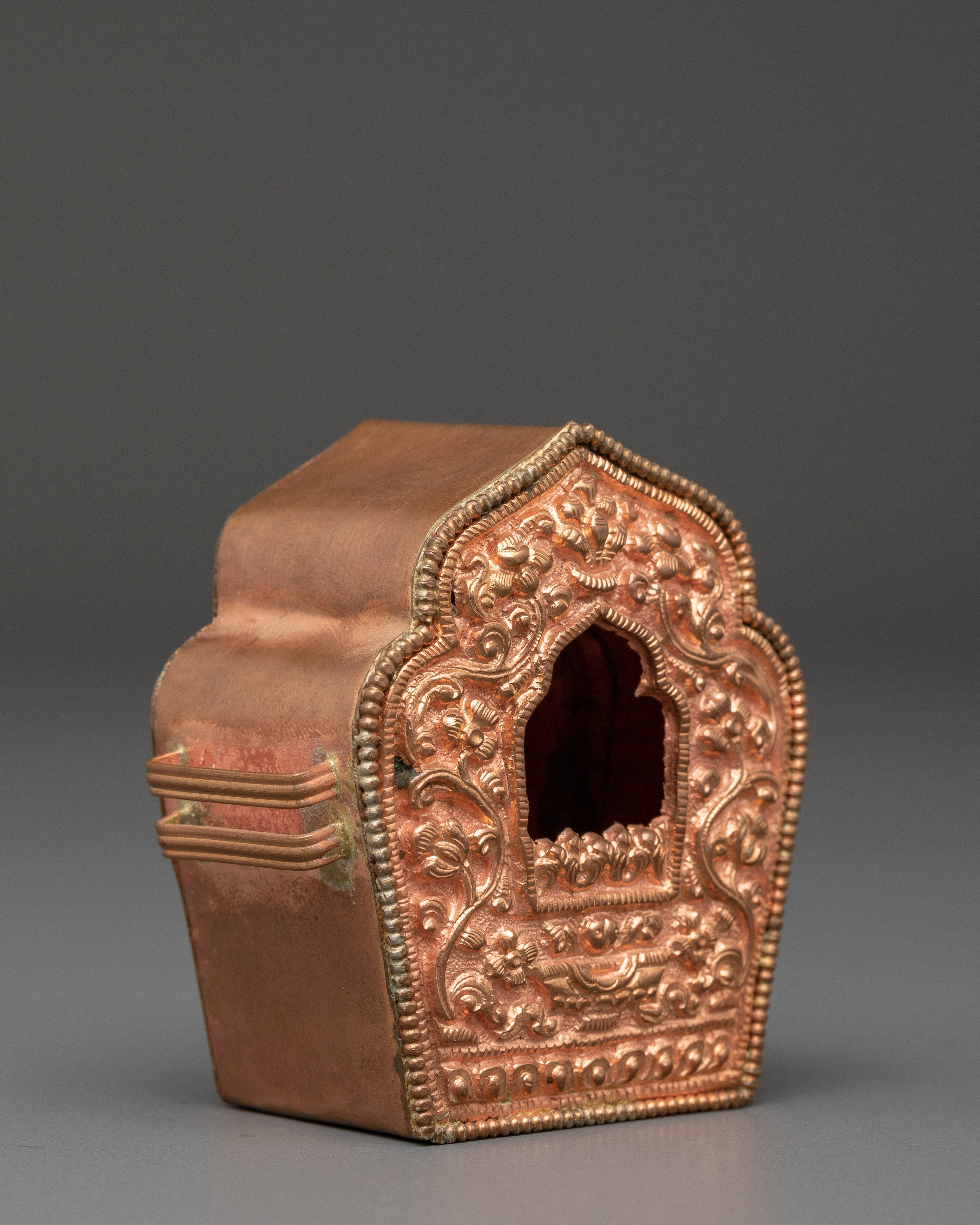 Copper Handcrafted Ghau box | Meditation Energy