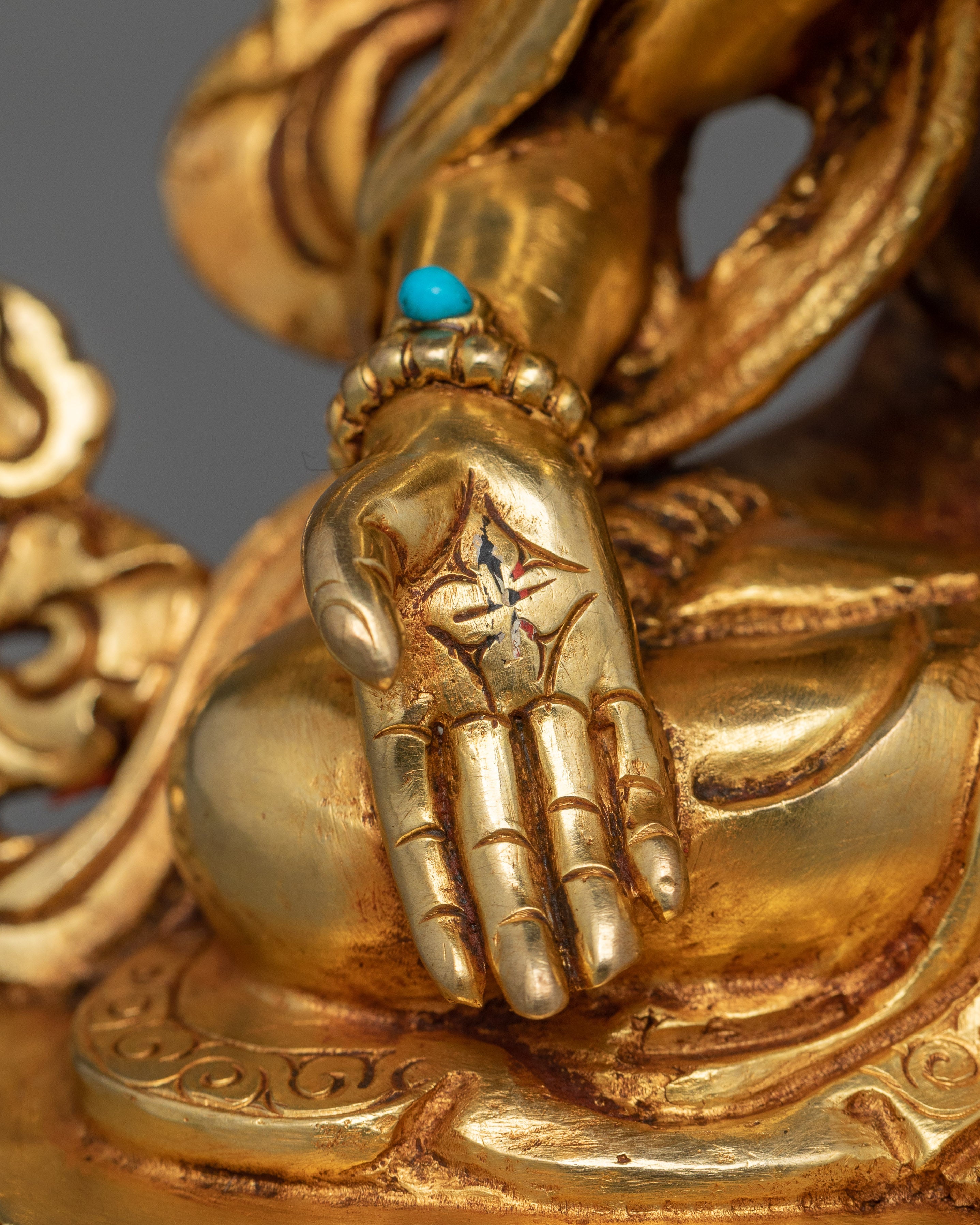 Tibetan Handmade Dakini Namgyalma for Shrine | Symbolizes Longevity and Spiritual Purity