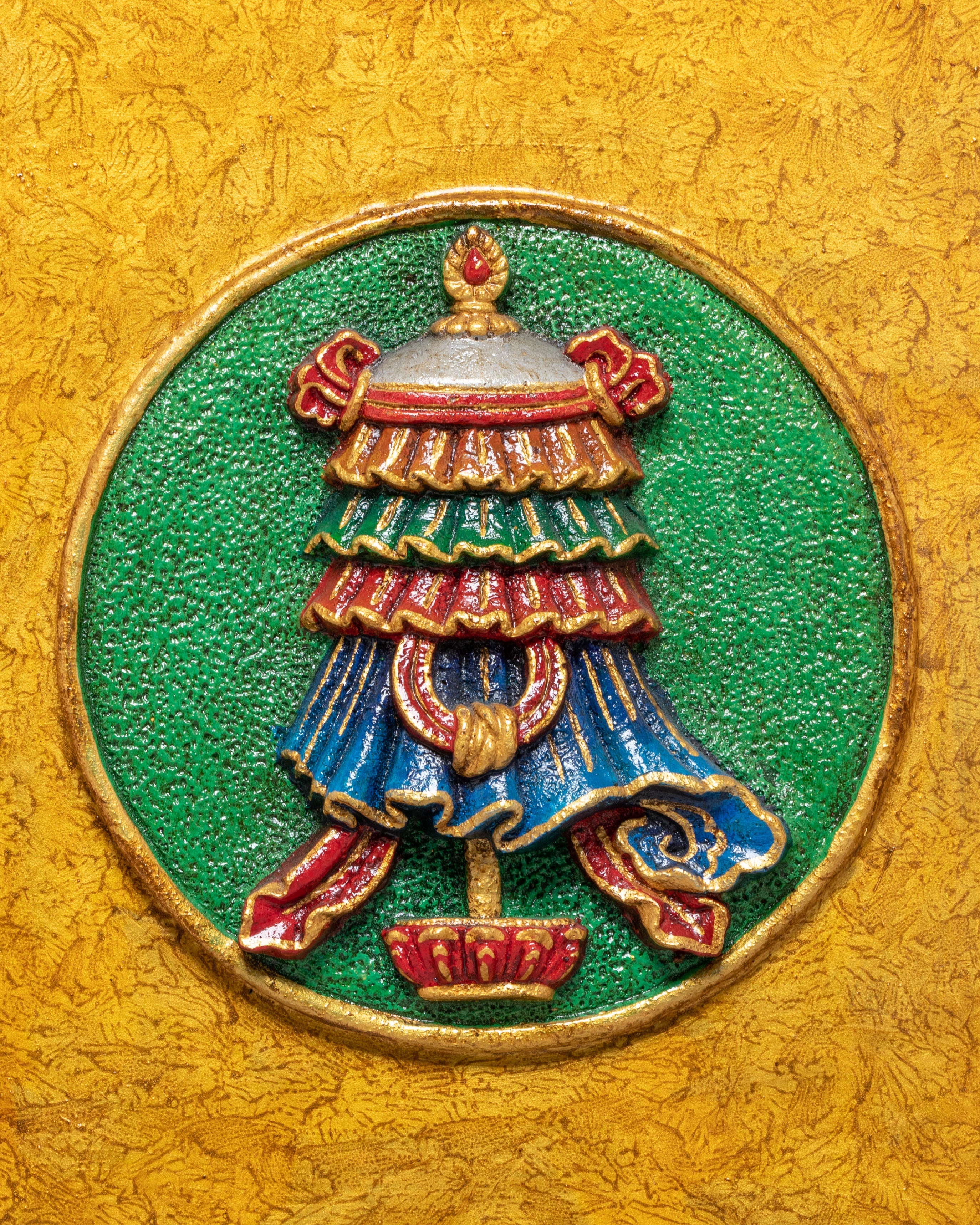 Sacred Eight Auspicious Symbol Wall Hanging | Buddhist Art Decor