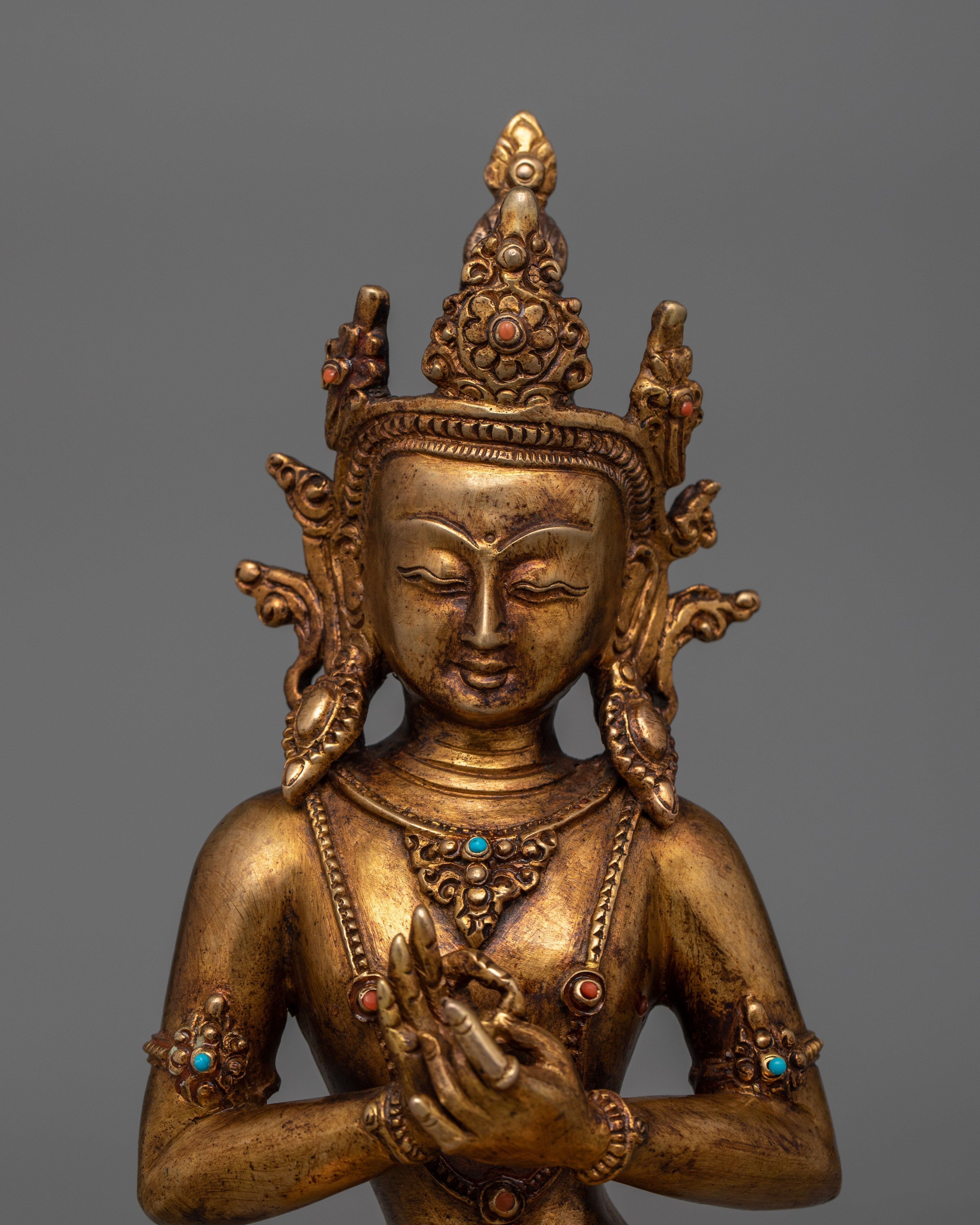 Antique Maitreya Buddha Figurine | Protector of Future Universal Compassion