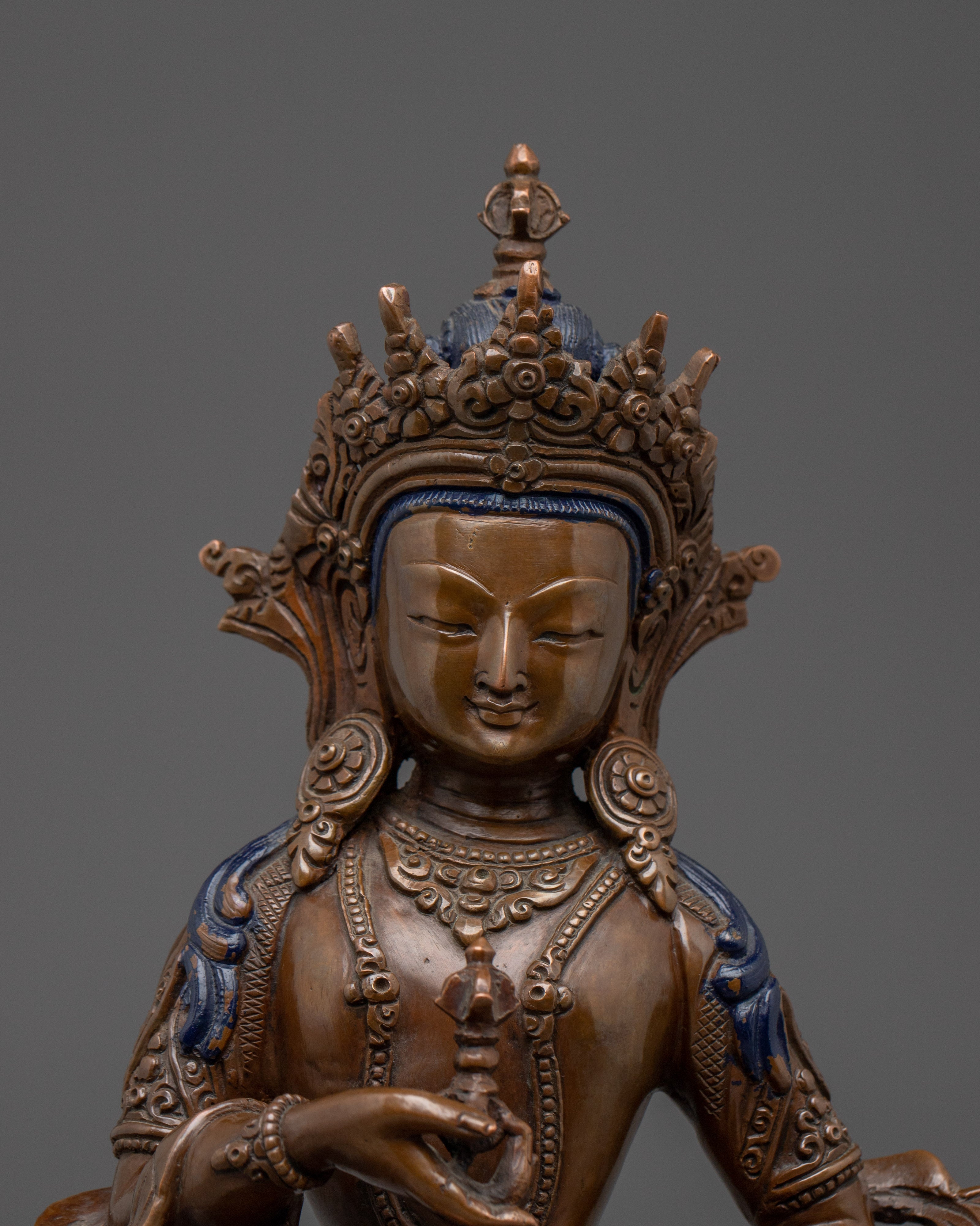 Oxidized Dorje Sempa Statue | Vajrasattva - Embodiment of Purity