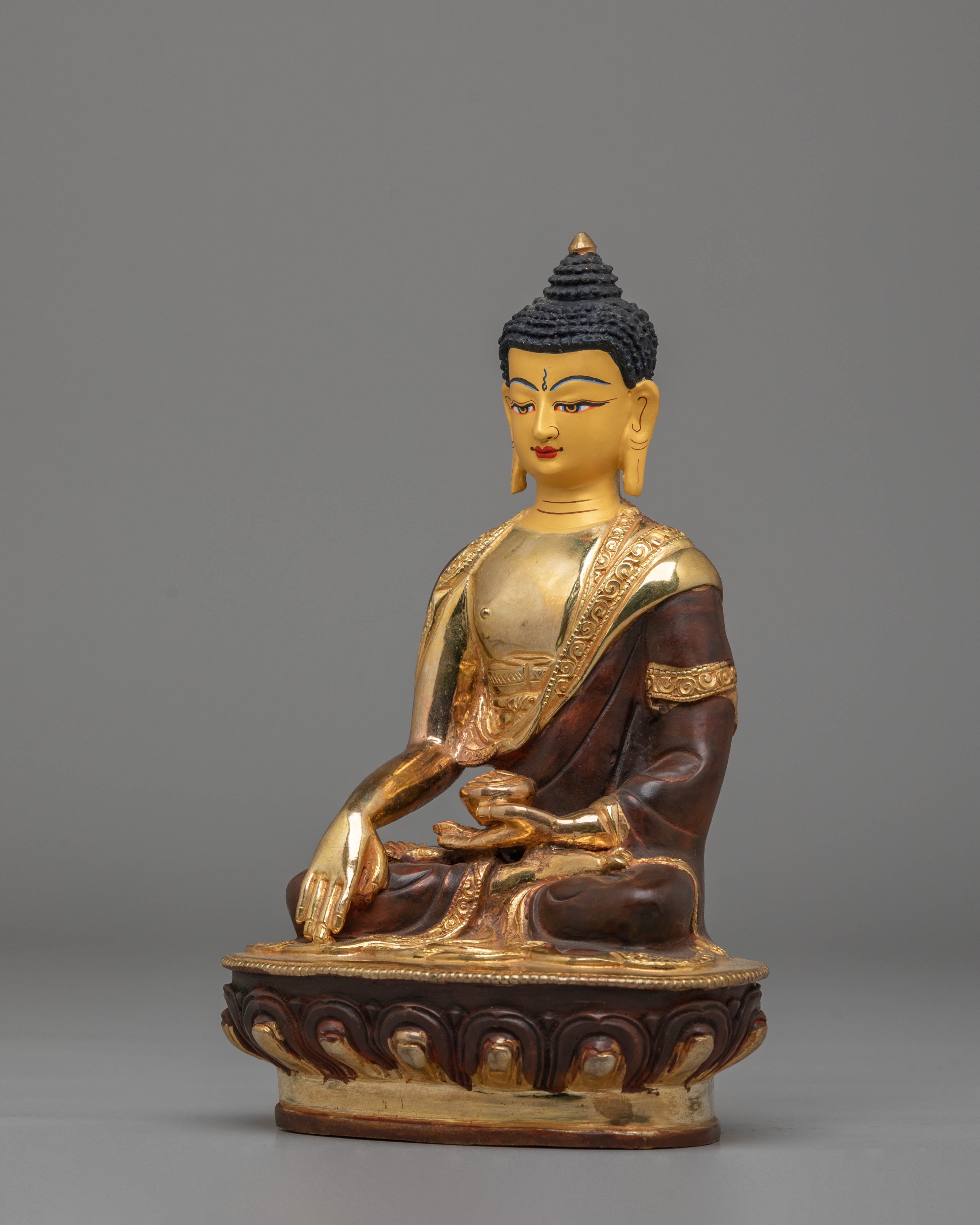 Buddha Shakyamuni Copper Statue | Handmade Tibetan Art