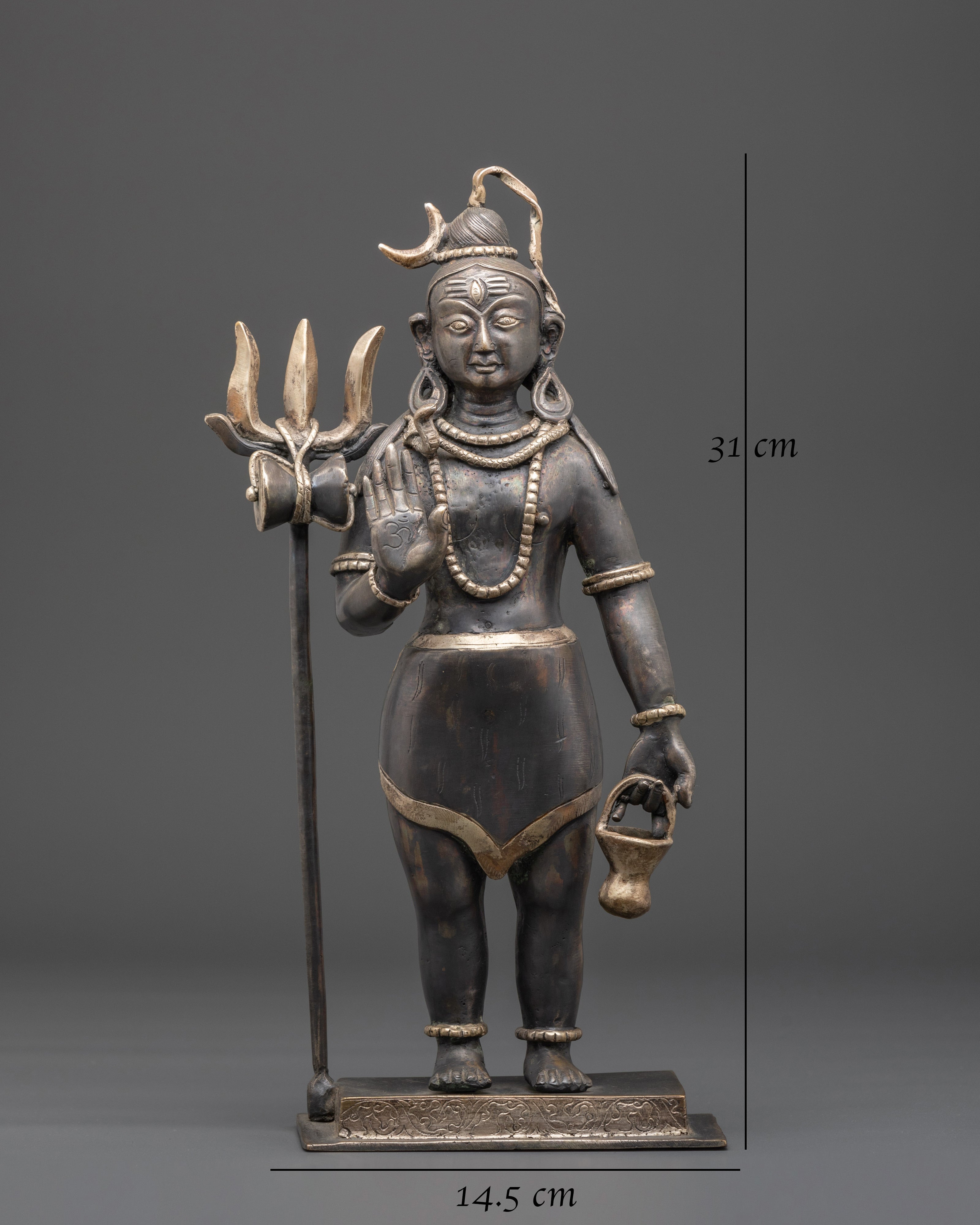 Lord Shiva Copper Statue | Symbol of Wisdom and Purification