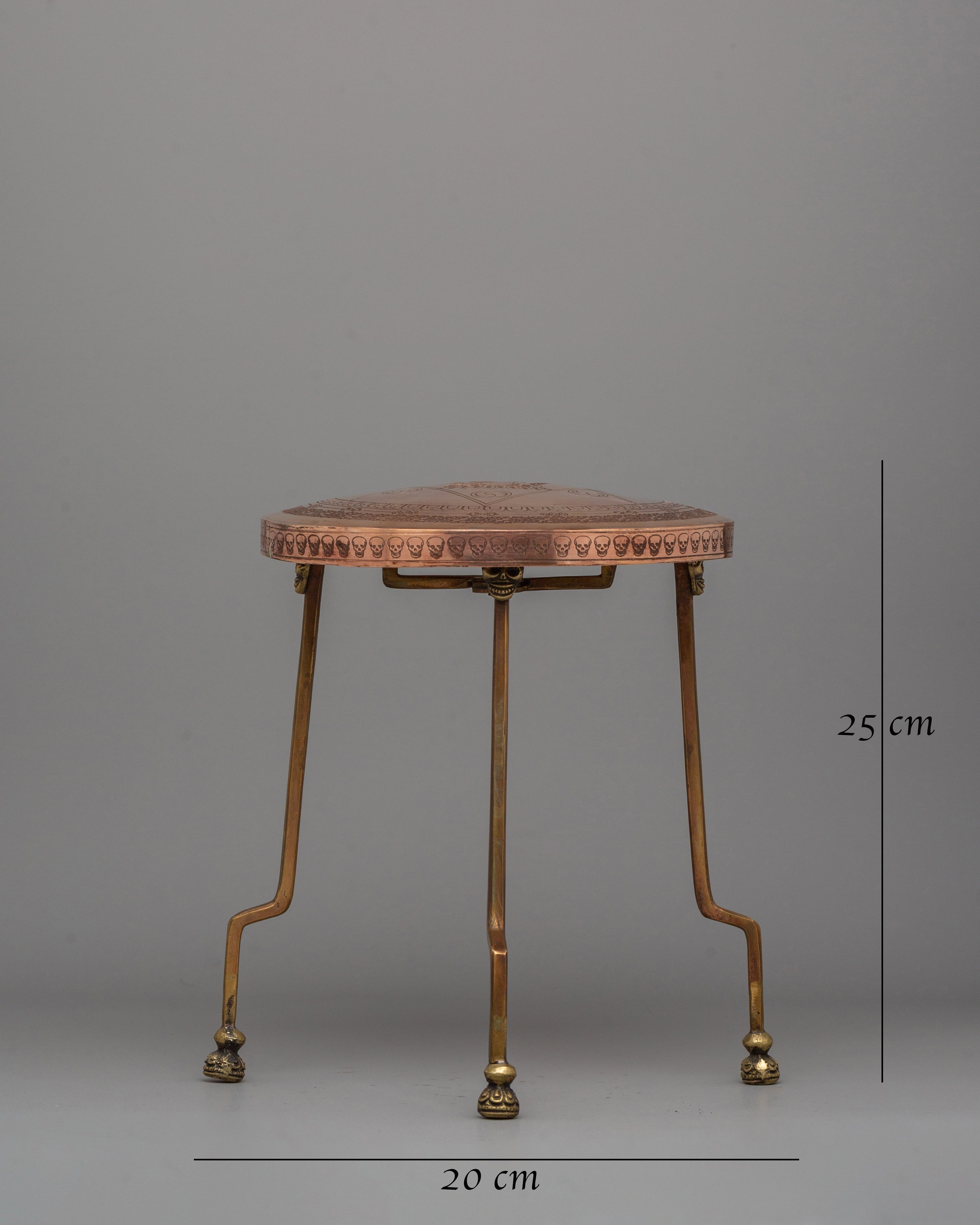 3-Leg Copper Stand | Display Piece for Sacred Ritual Tools and Decor Accents