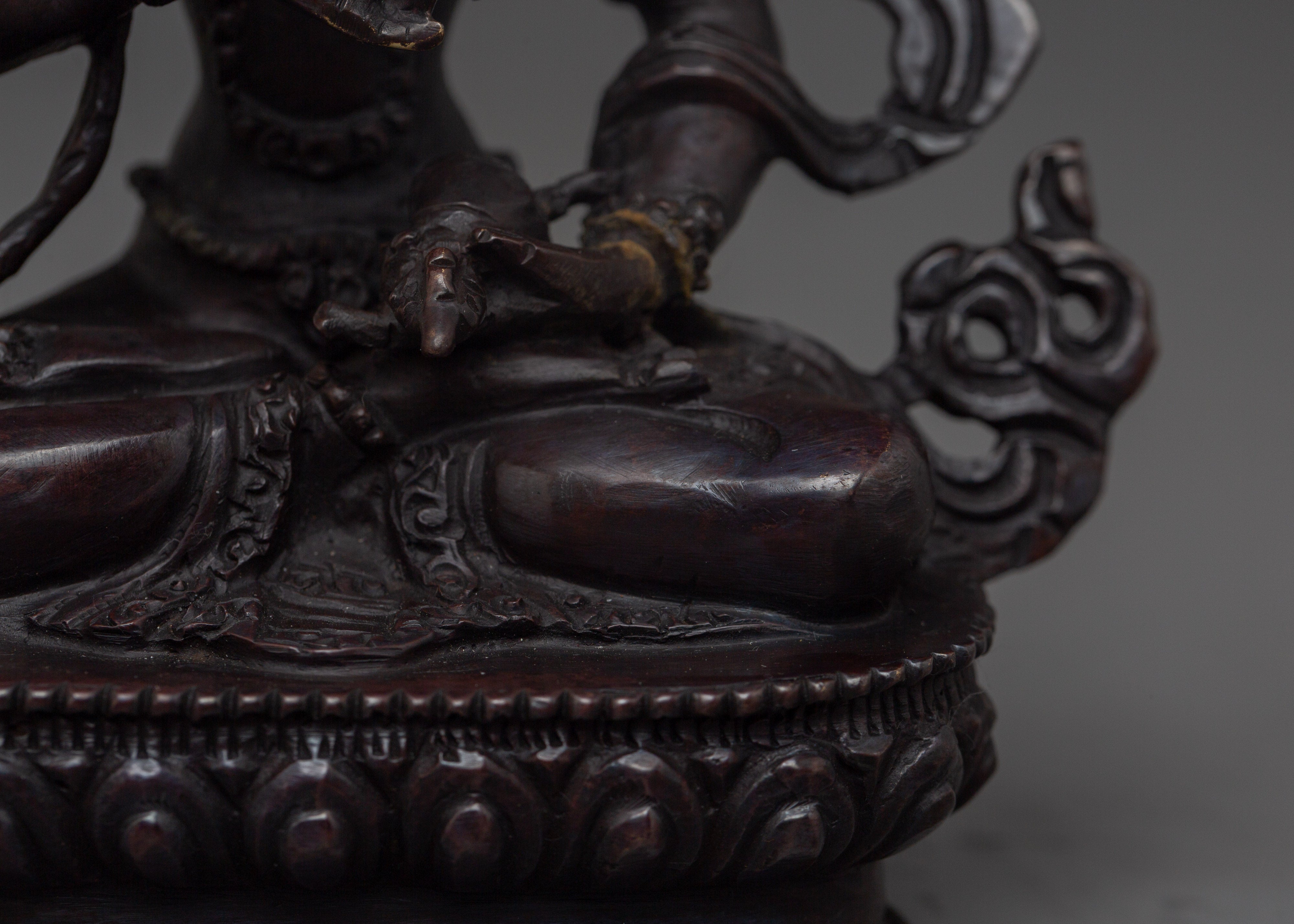 Oxidized Copper Vajrasattva | Statue for Meditation & Blessings