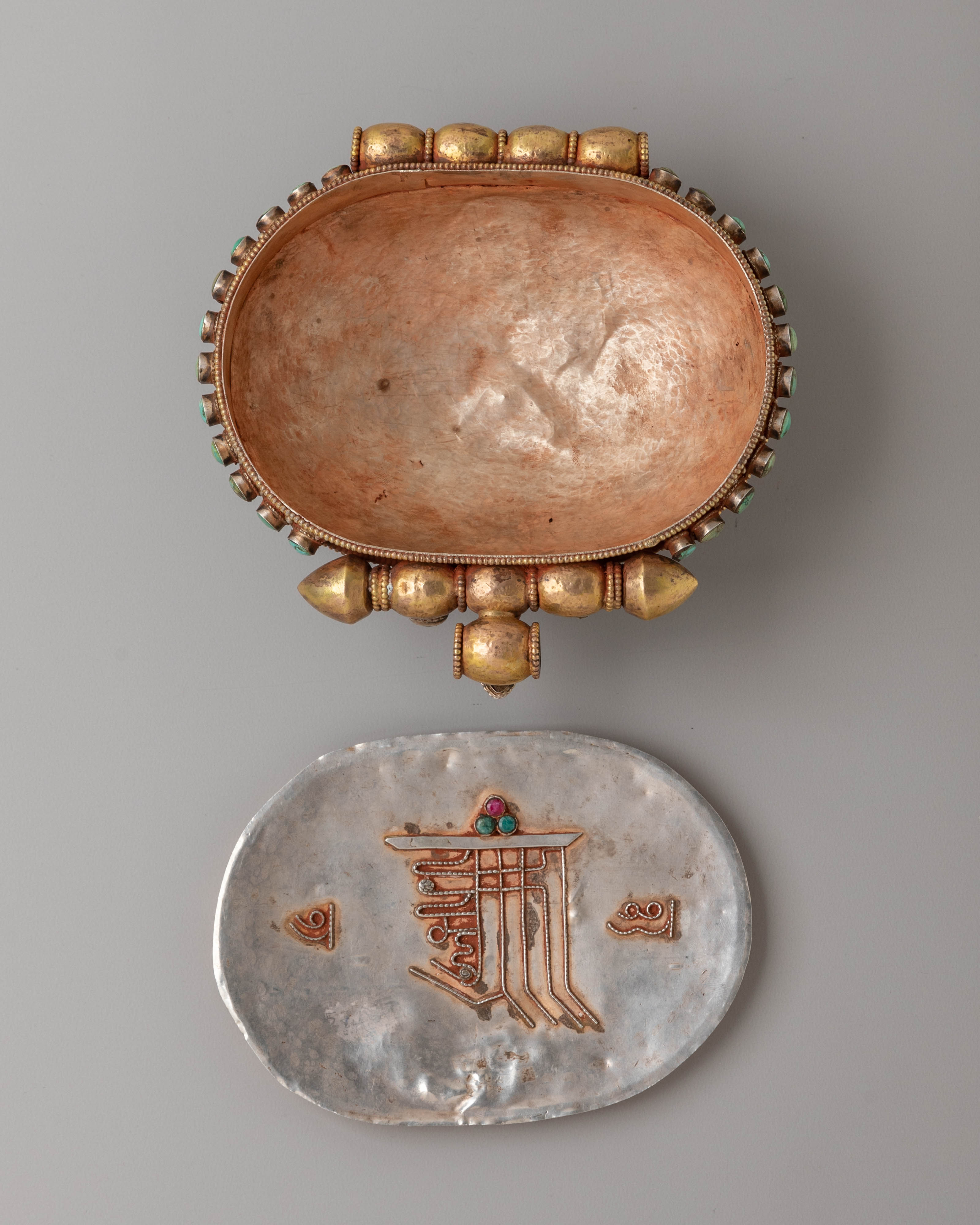 Handcrafted Ratnasambhava Ghau Box | Unique Spiritual Ghau Box