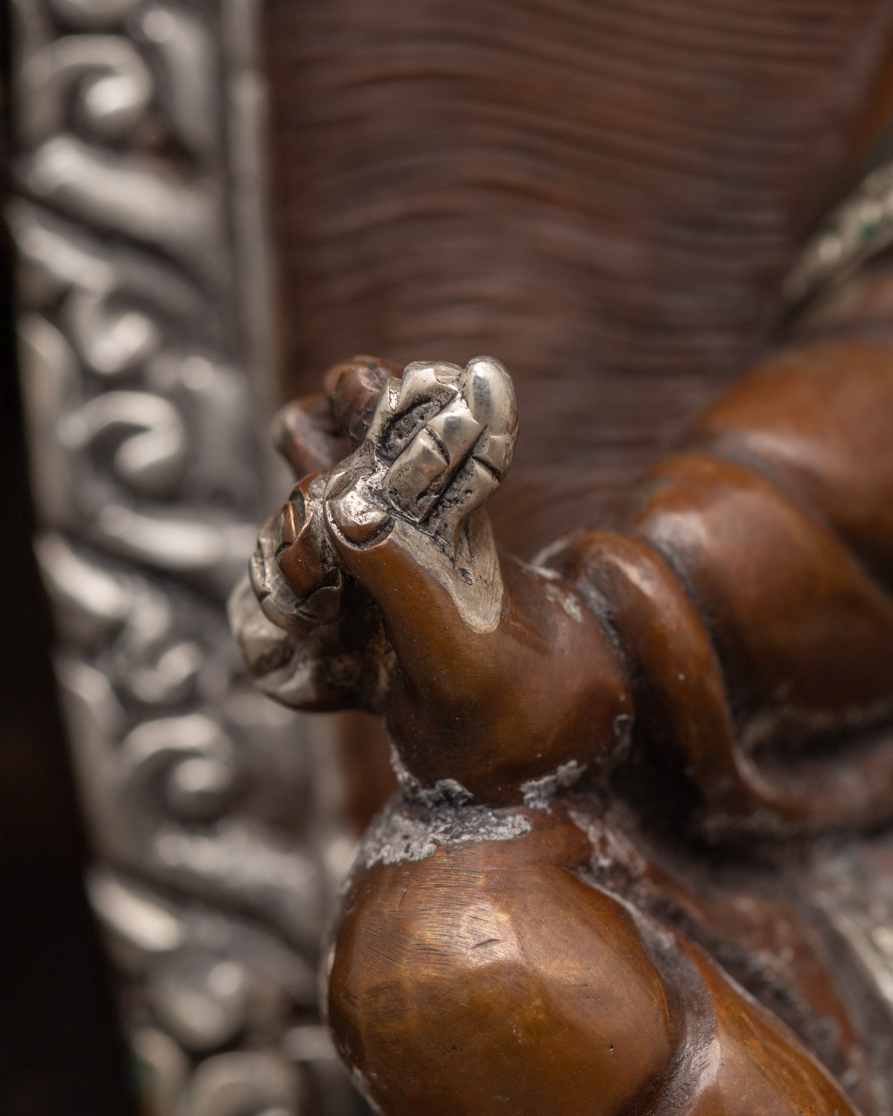 Guru Padmasambhava Tantric Master Sculpture | Tibetan Himalayan Art Work