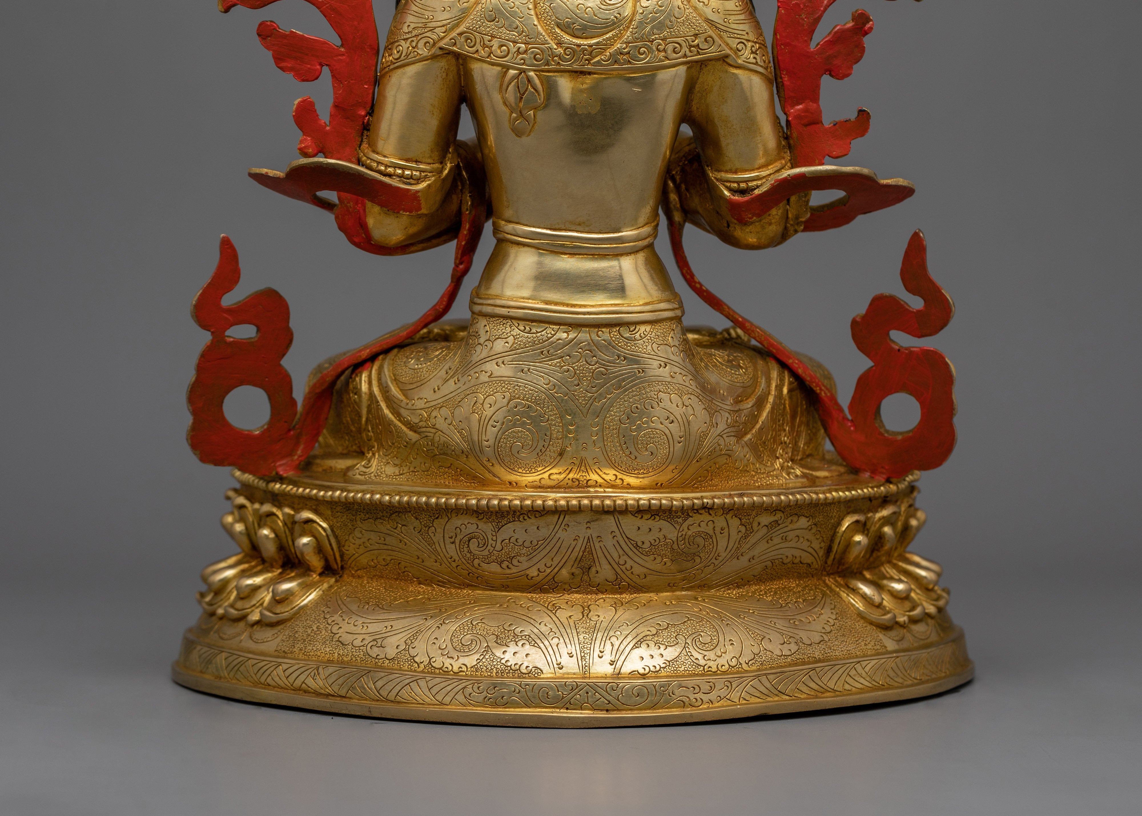 Himalayan Statue of Knowledge Deity, Manjushri | The Deity of Wisdom and Spiritual Insight
