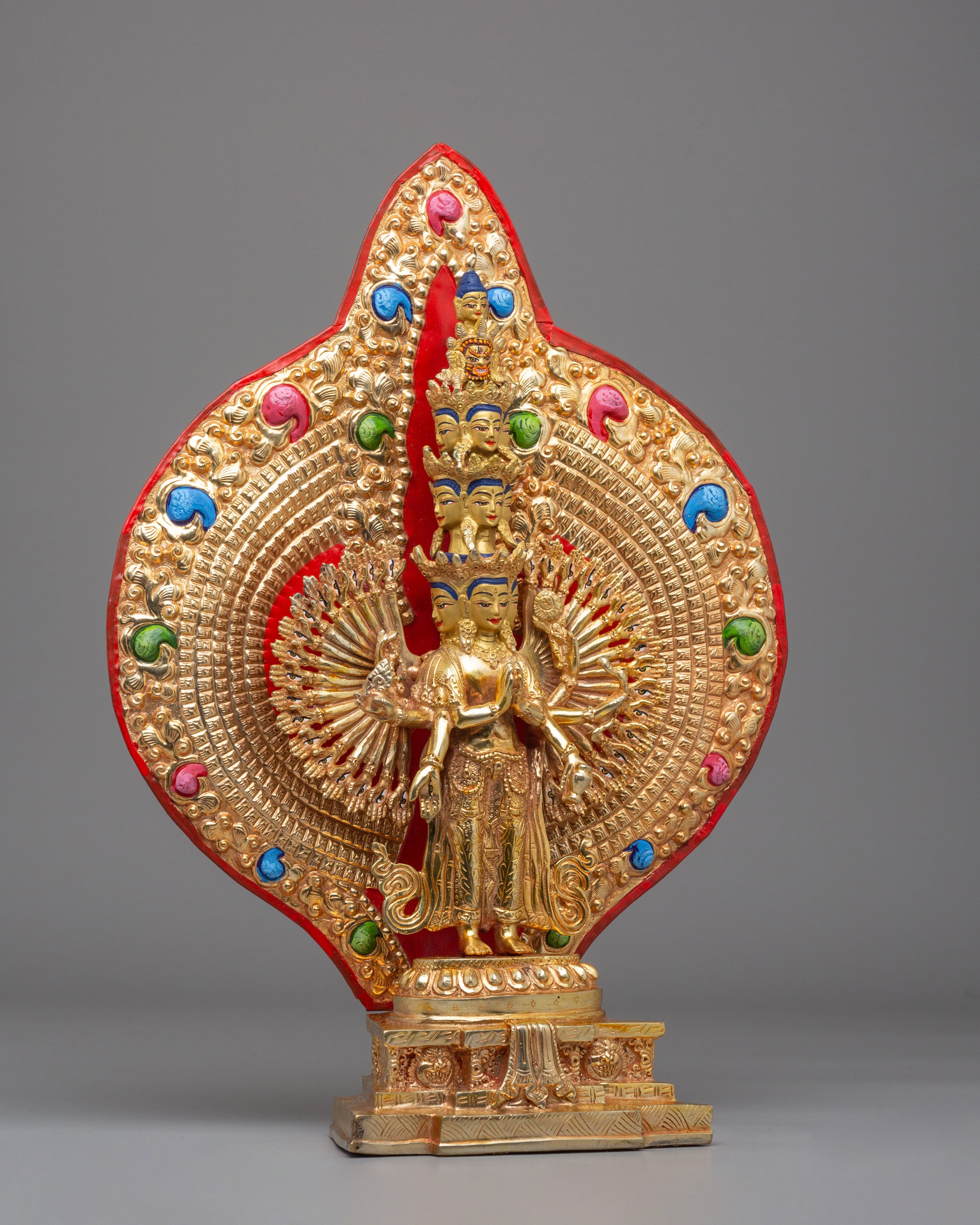 1000 Armed Chenrezig Deity Statue | Avalokiteshvara Buddhist Deity
