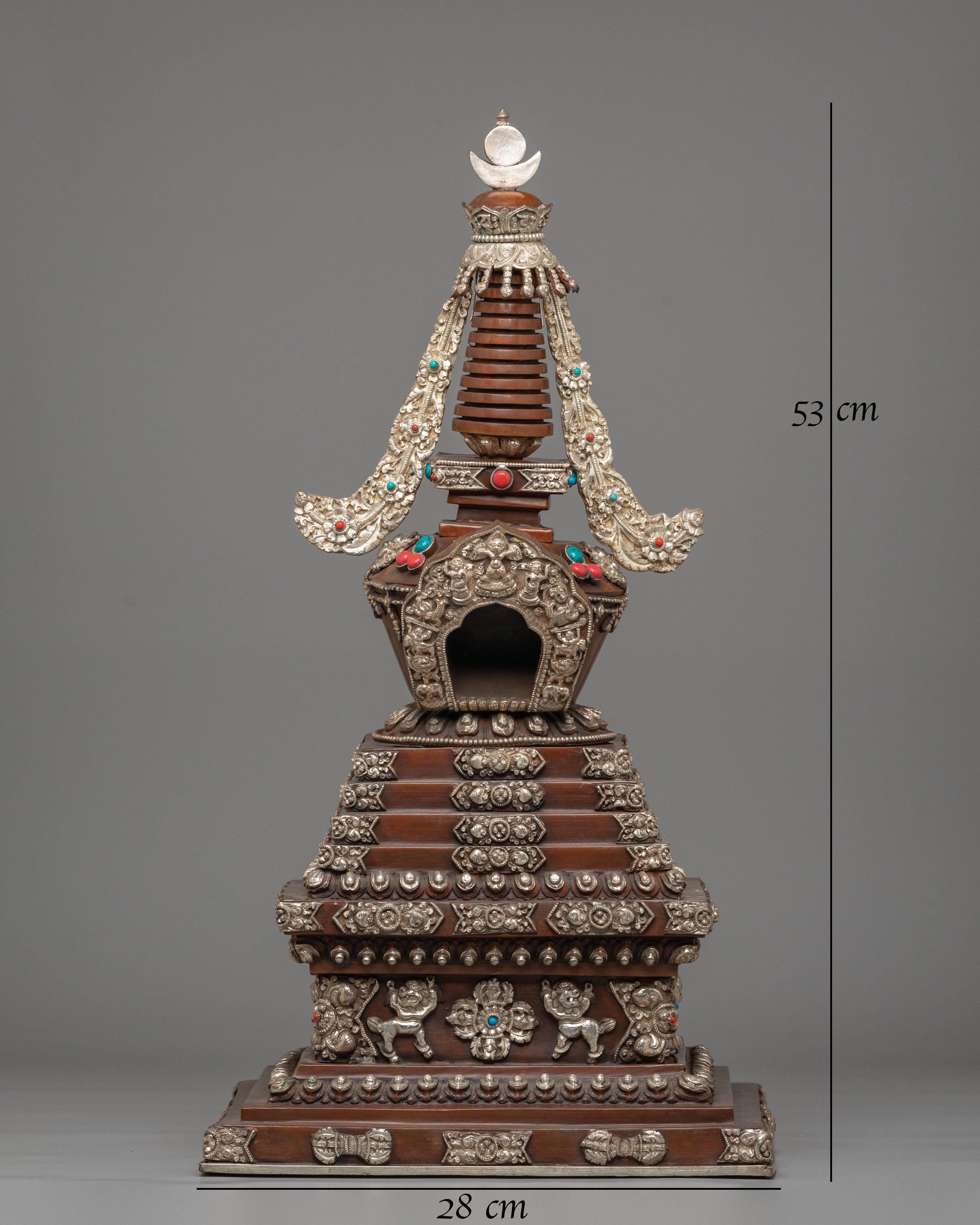 Handcrafted Traditional Tibetan Stupa | Meditation and Spiritual Practices
