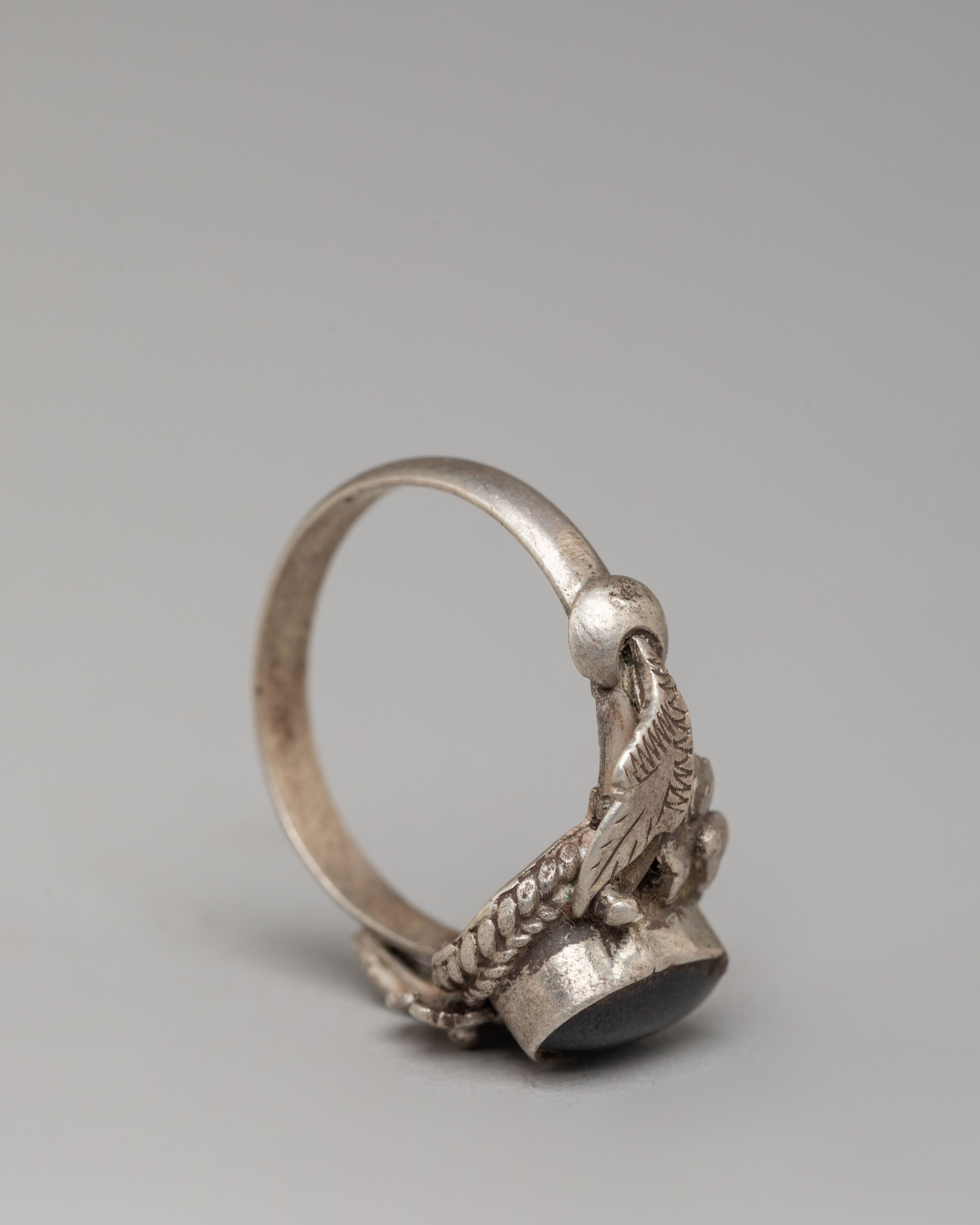 Silver Zircon Ring | Handcrafted Spiritual Jewelry