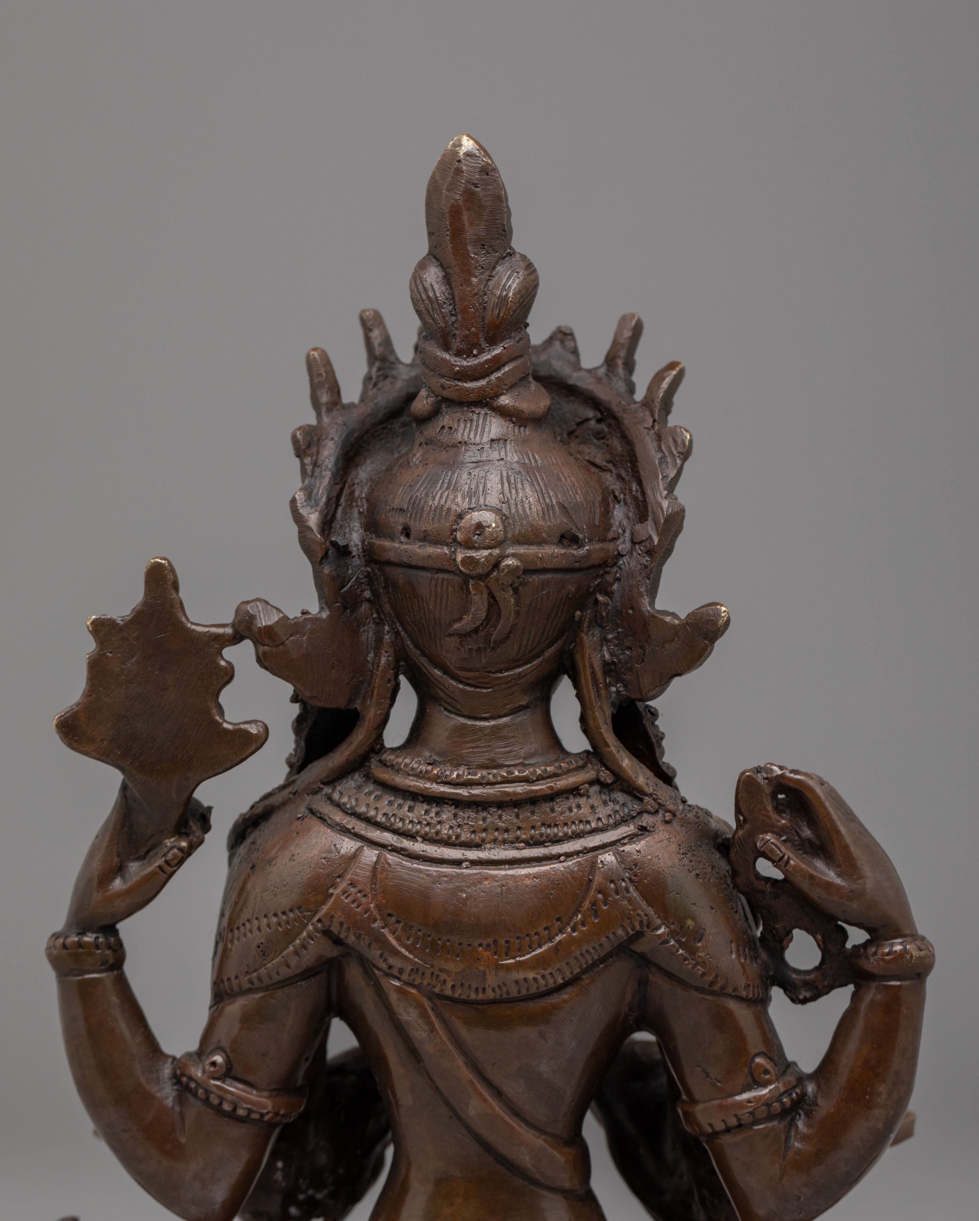 Tibetan Bodhisattva Chenrezig Statue | Handcrafted Tibetan Buddhist Art