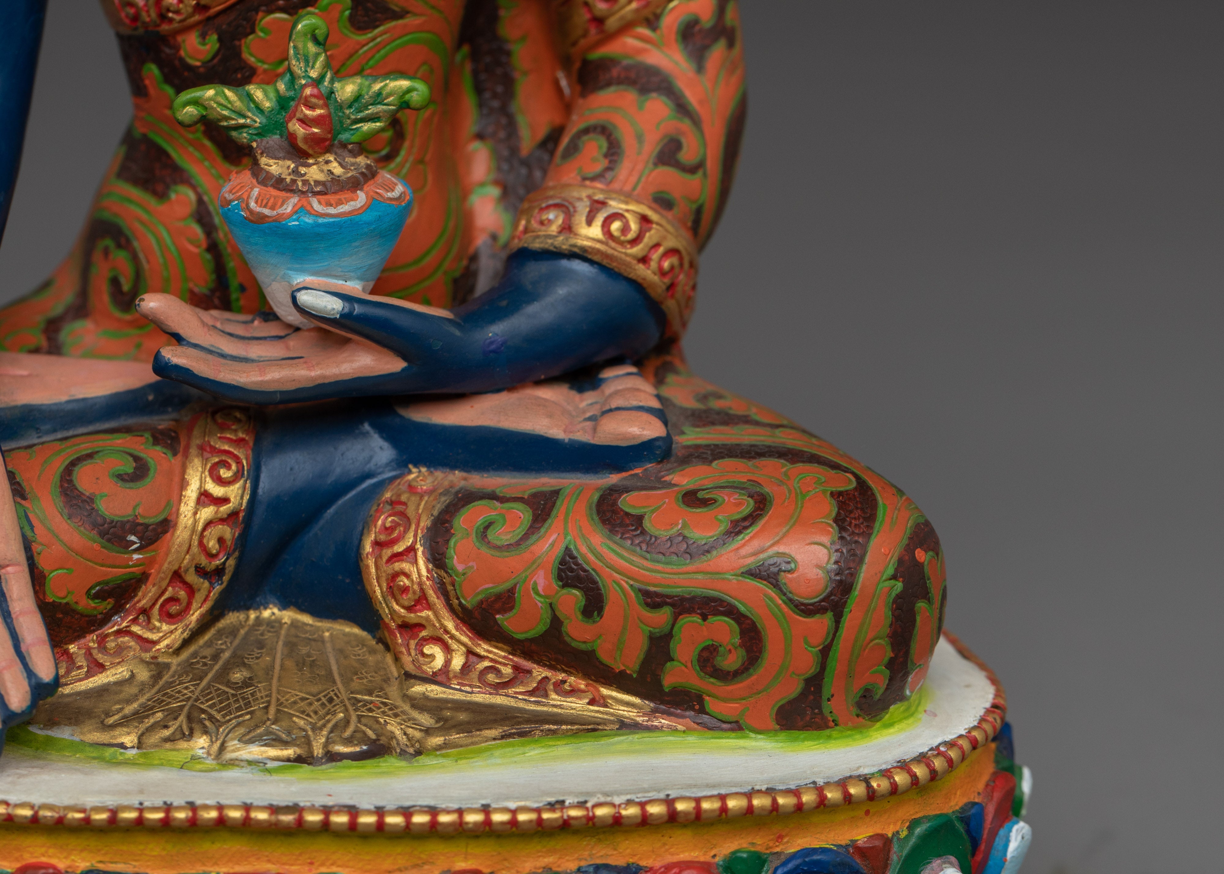 Colorful Three Buddha Statue Set | Wisdom and Peace Decor
