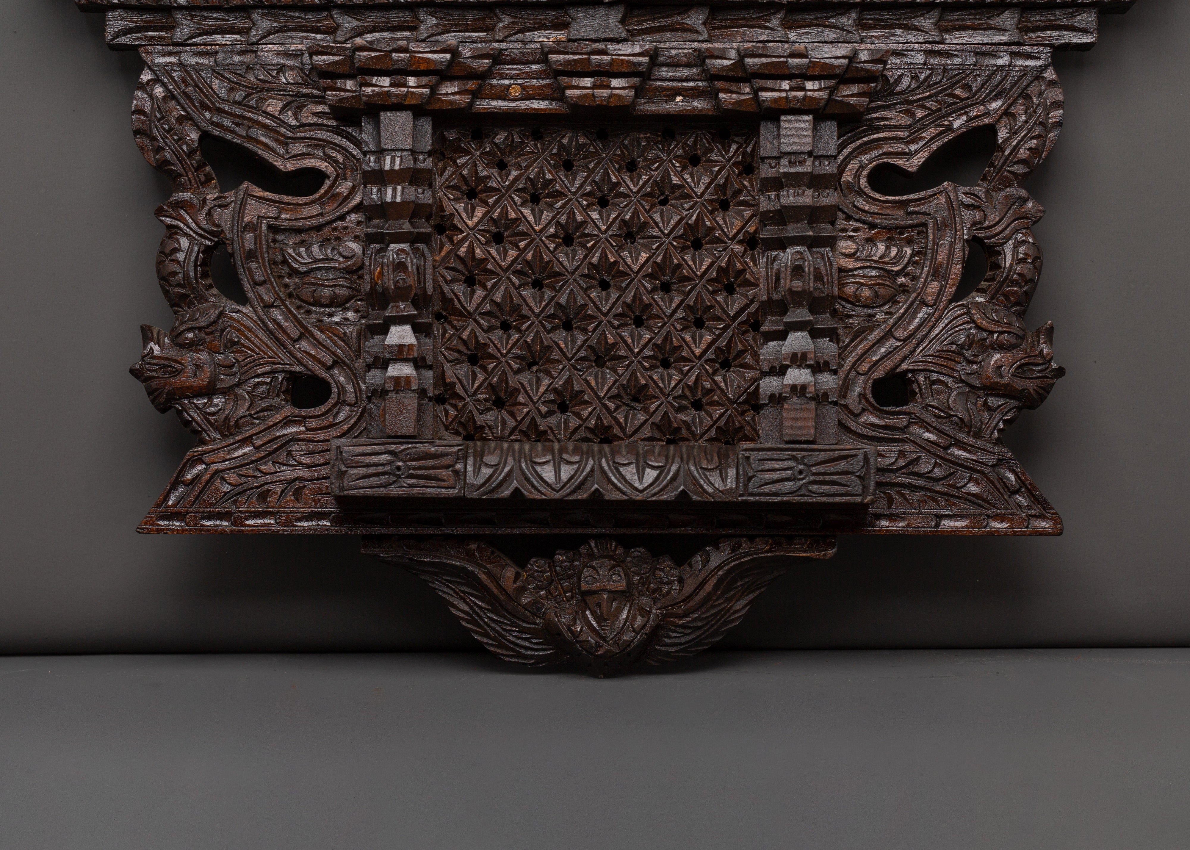 Hand Carved Wall Art | Spiritual Wooden Decor for Meditation Spaces