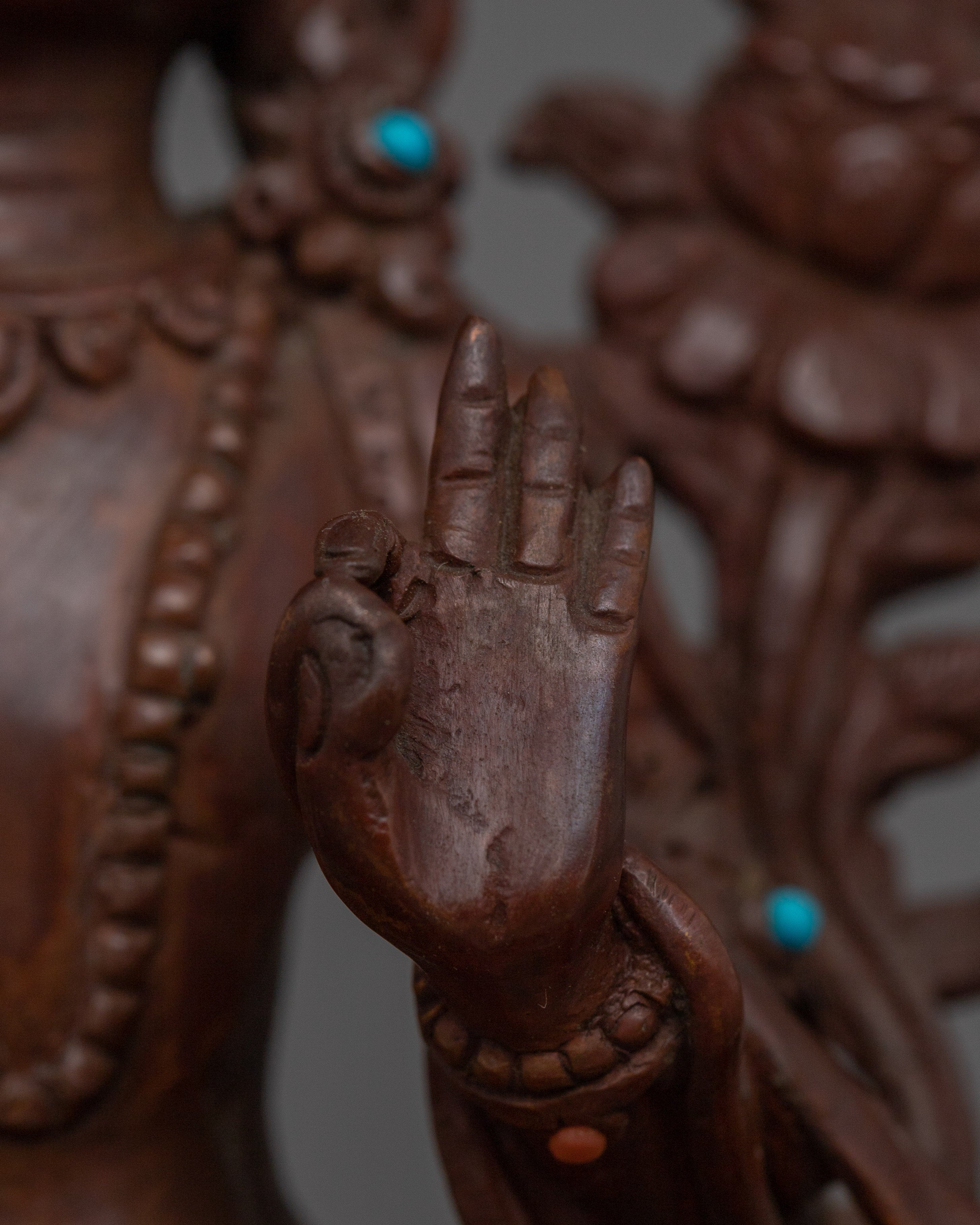 Divine Wisdom God Manjushri | Oxidized Sculpture