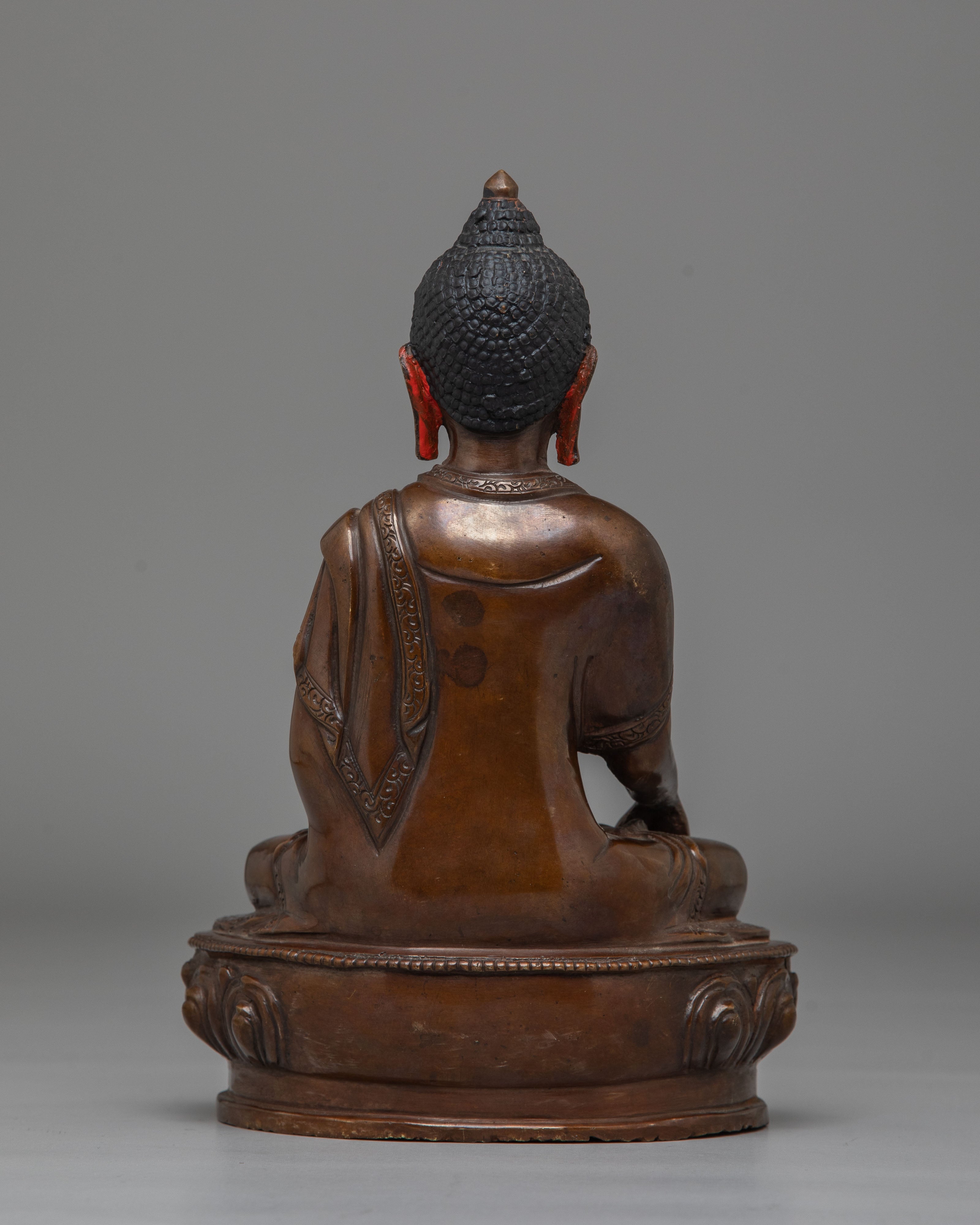 Handcrafted Oxidized Statue of Shakyamuni Buddha | Peaceful Buddha Figurine