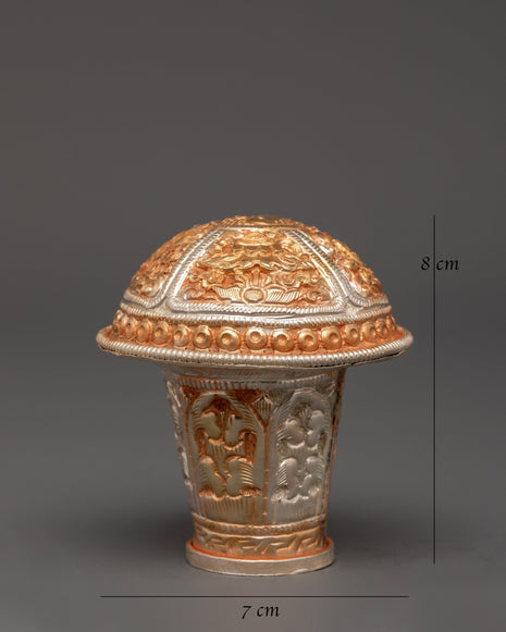 Brocade Stick Cap Home Decor | Elegant Decorative Accent