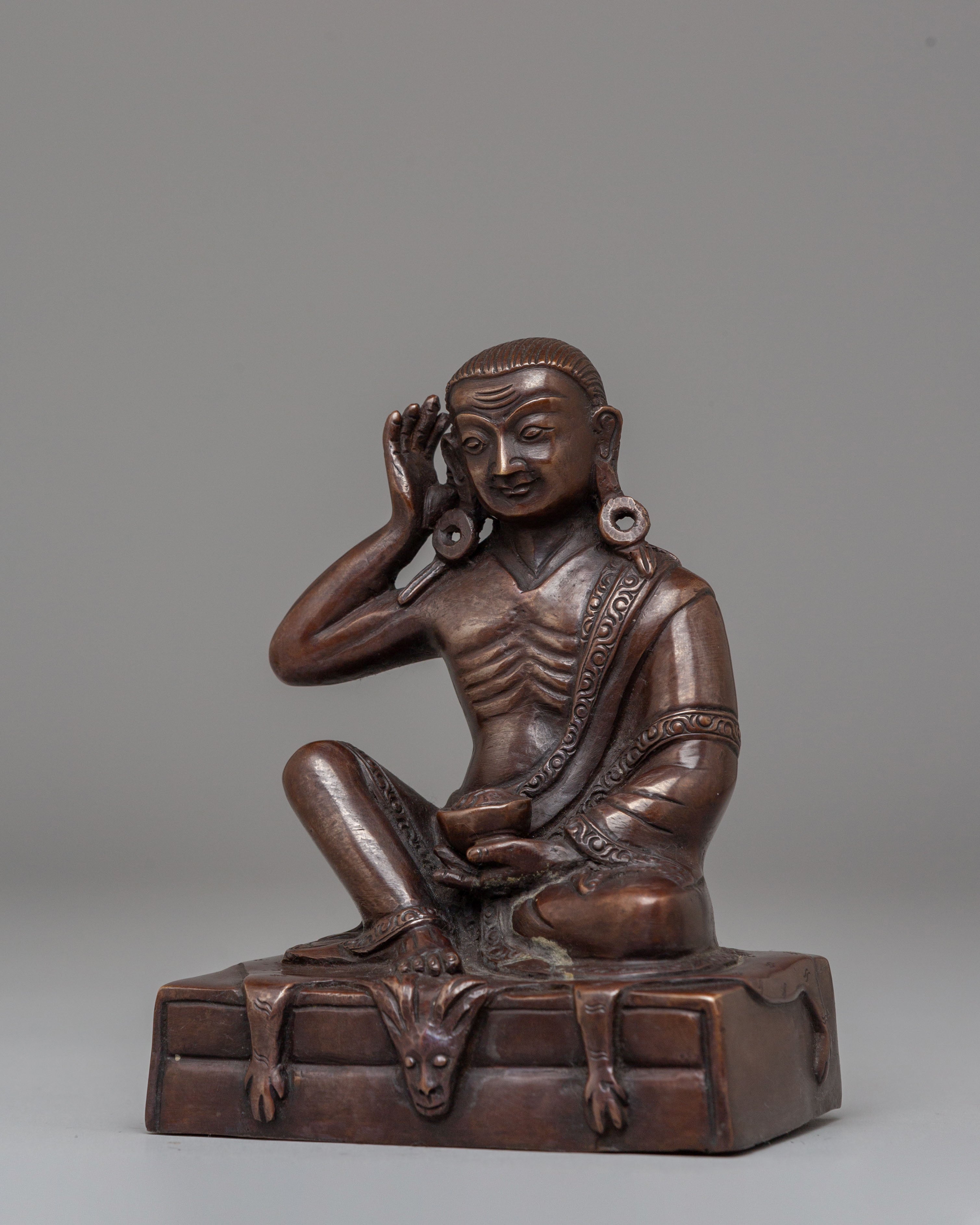 Handmade Jetsun Milarepa Tibetan Yogi Statue | Spiritual Inspiration and Devotion