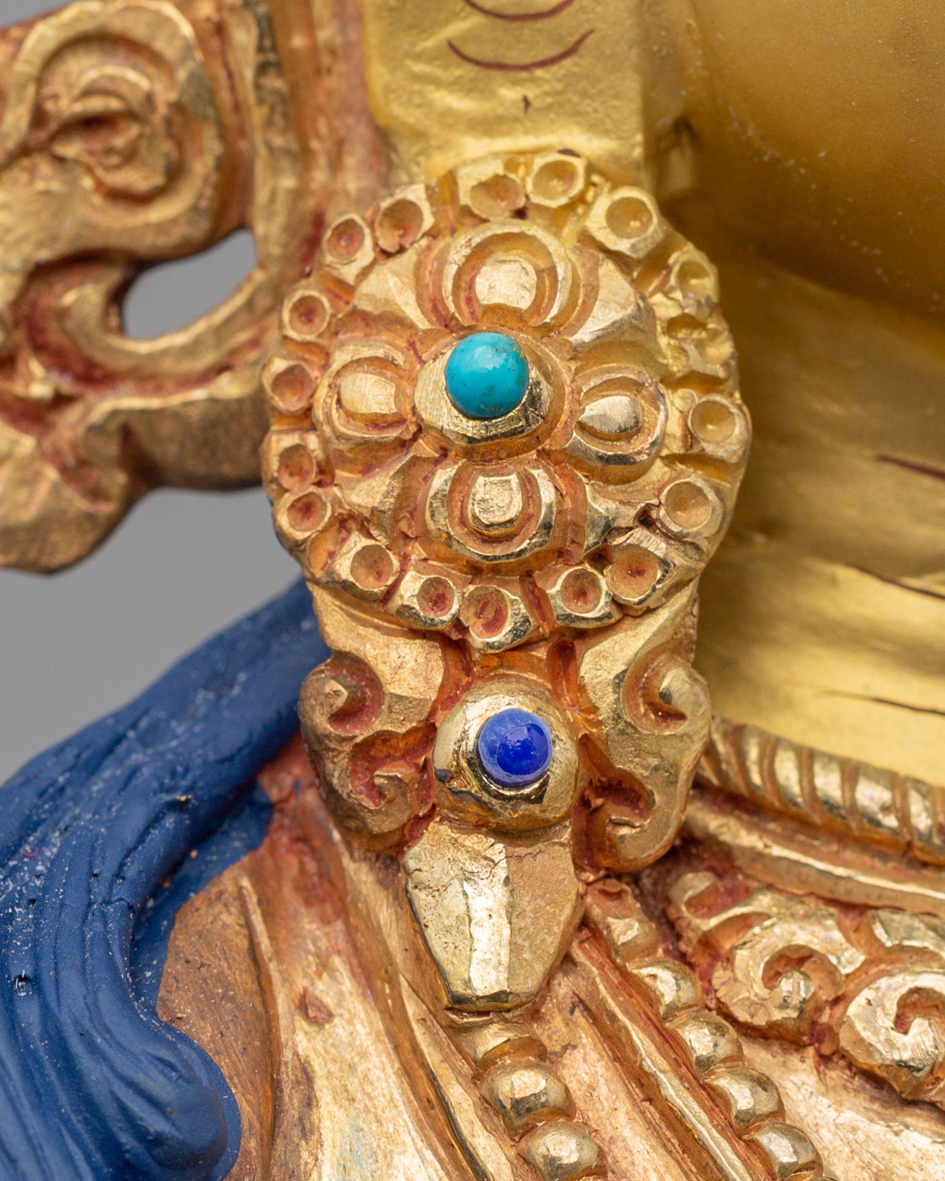 Handcrafted Manjushri Bodhisattva Statue | Spiritual Home Decor