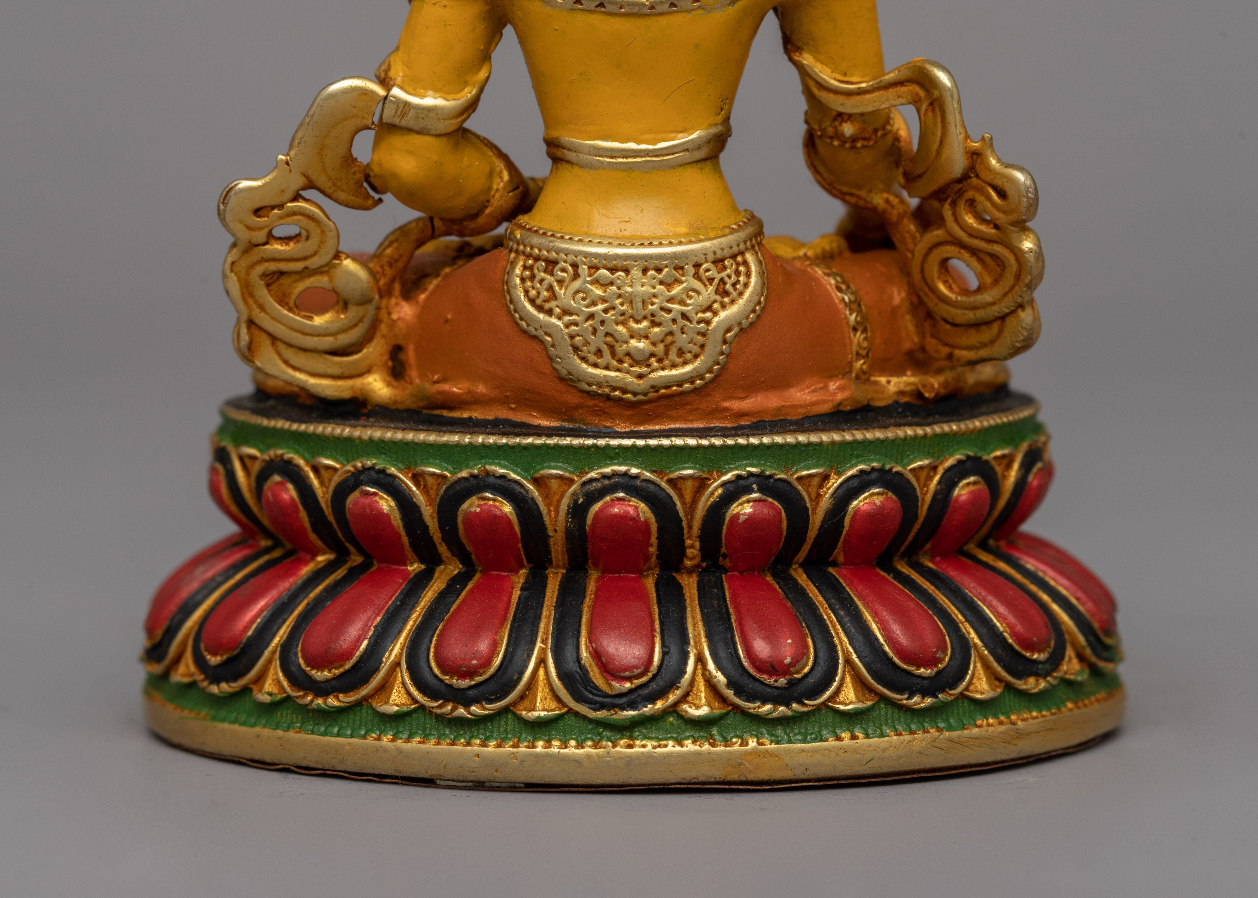 Gold-Plated Kshitigarbha Statue | Buddhist Bodhisattva of the Earth