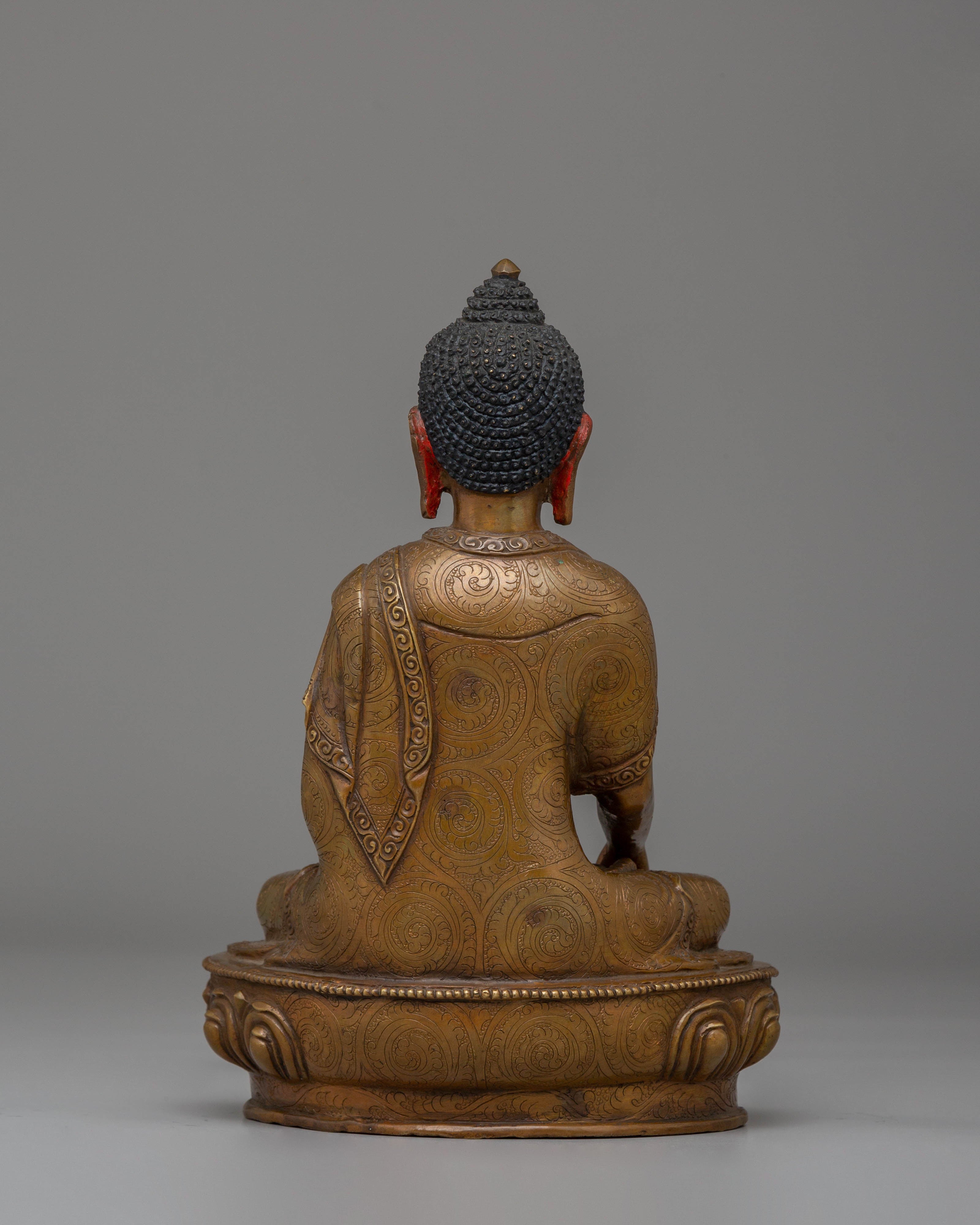 Himalayan Statue of Buddha Shakyamuni | Spiritual Copper Statue