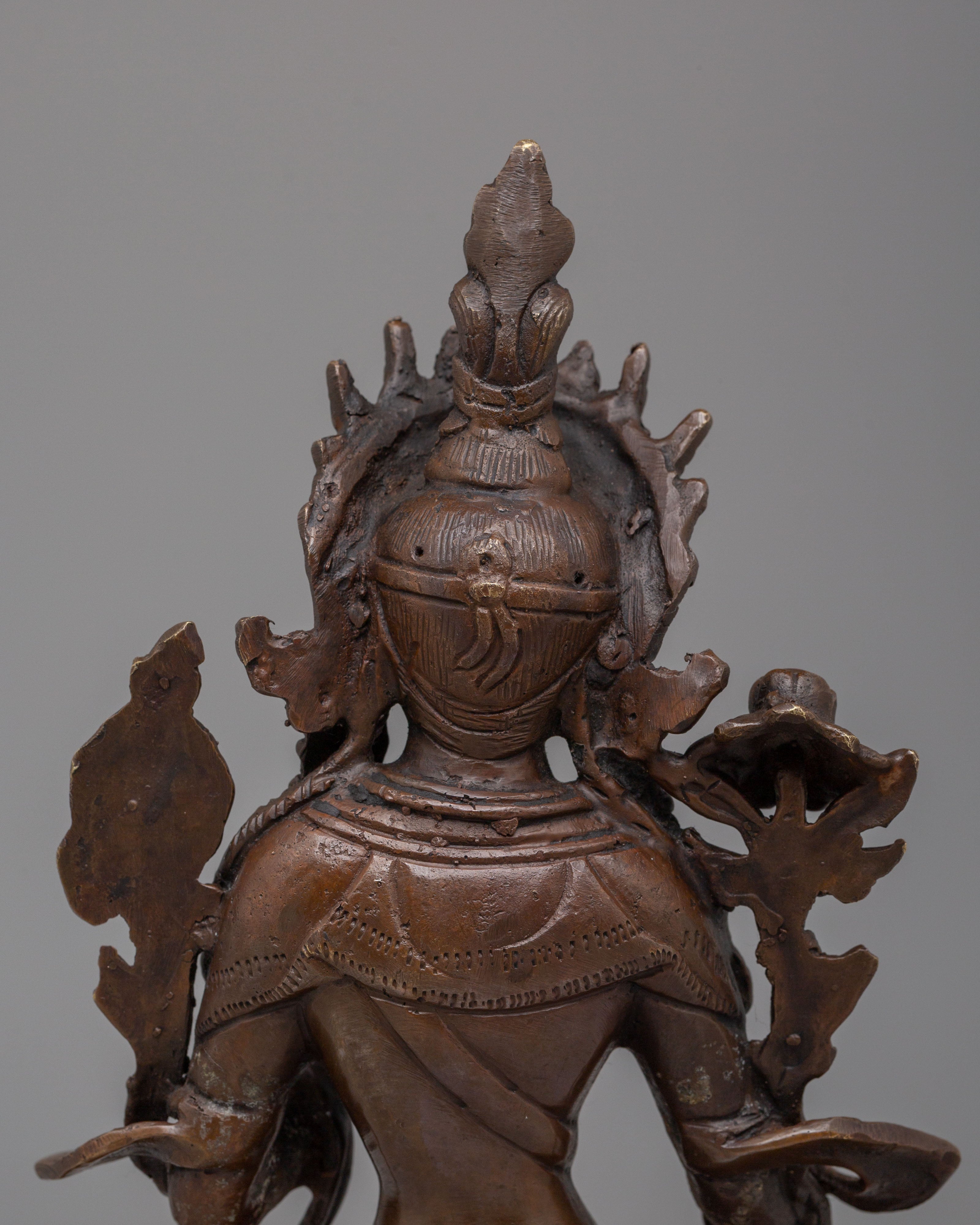 Sita Tara Statue Himalayan Spiritual Art | White Tara Statue