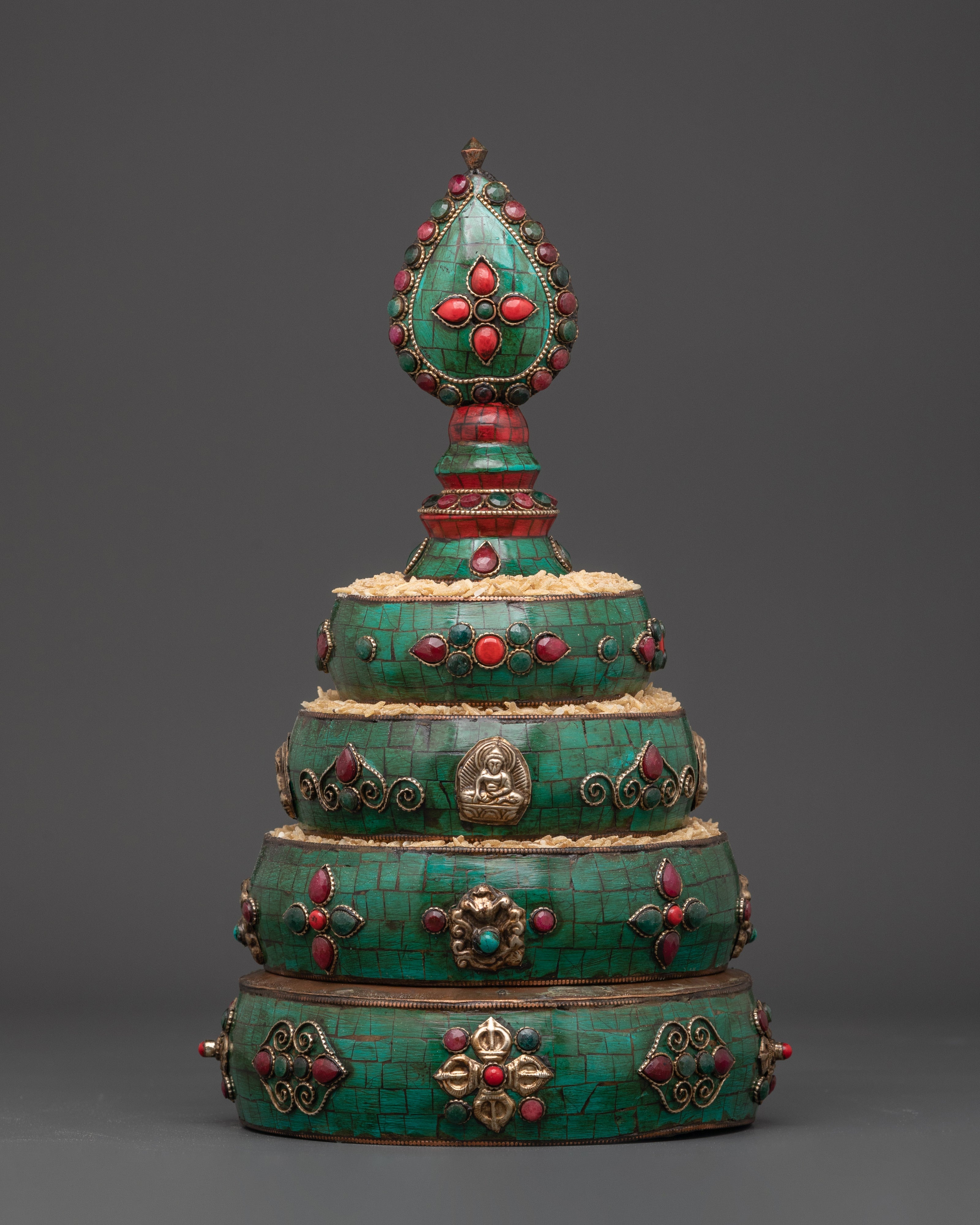 handcrafted Buddhist mandala offering Set