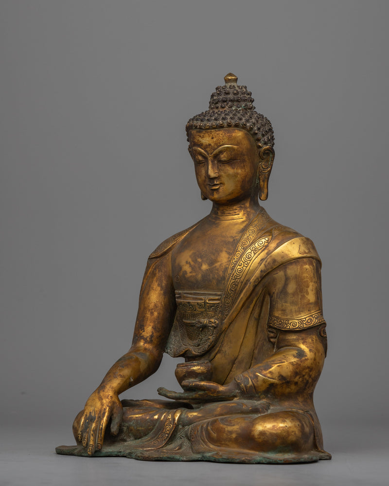 Elegant Shakyamuni Buddha Sculpture | Symbol of Wisdom and Serenity