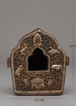 10cm Ghau Small Prayer Box | Meditation Dharma Decor