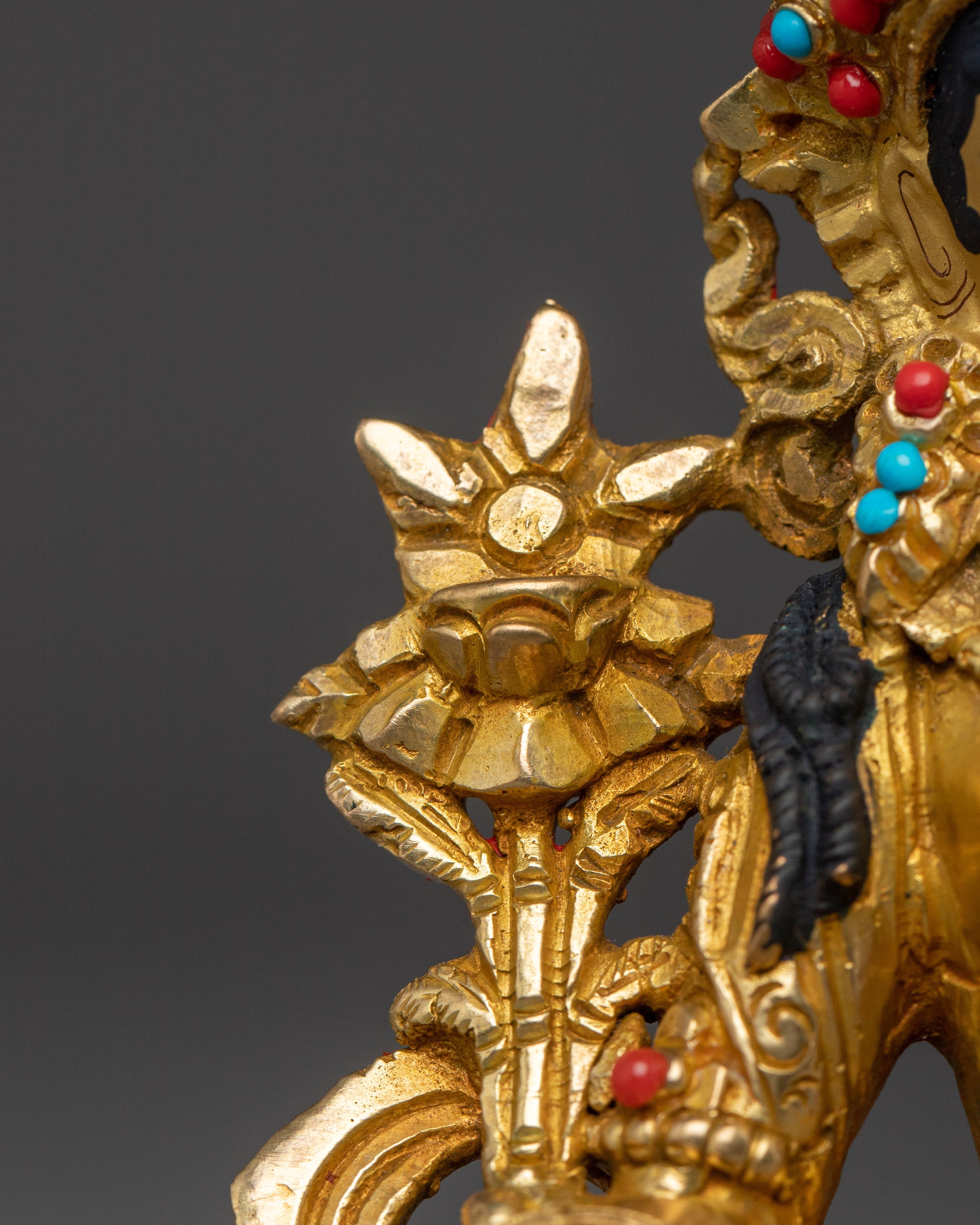 Golden Bodhisattva Statue Set | Tibetan Buddhism Five Enlightened  Beings