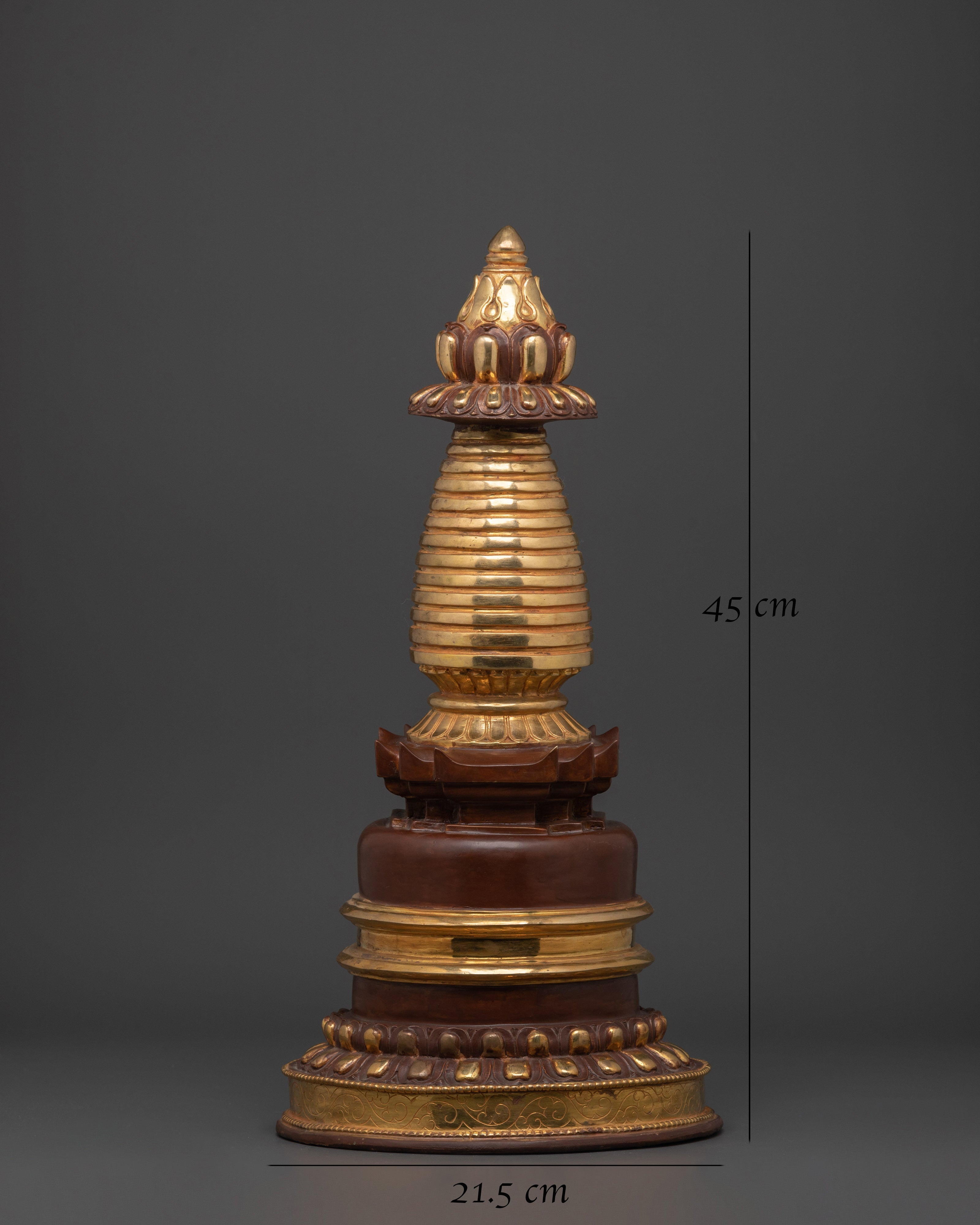 Handmade Golden Stupa | Symbol of Enlightenment