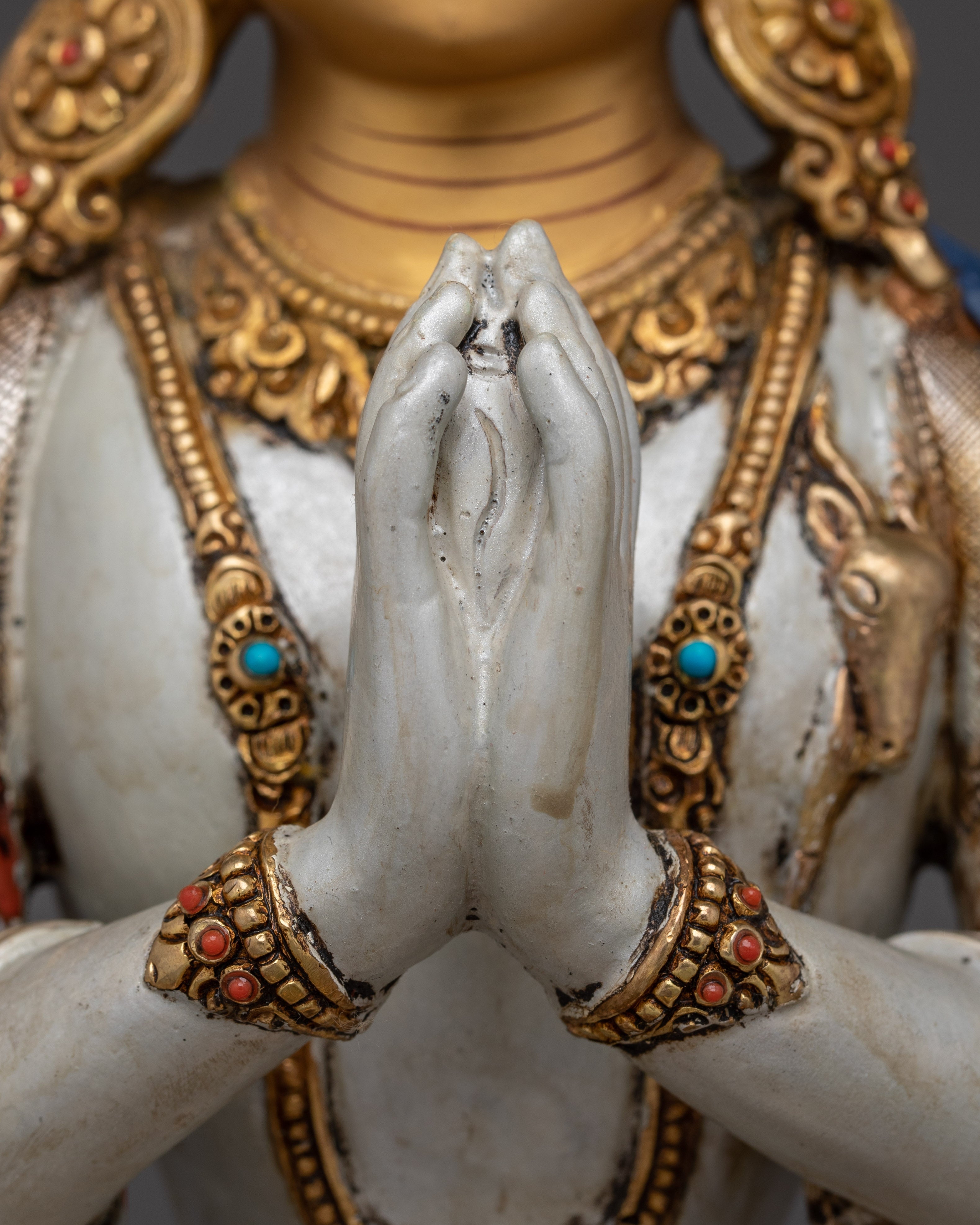 Colorful Chenrezig Statue | Embodiment of Compassion